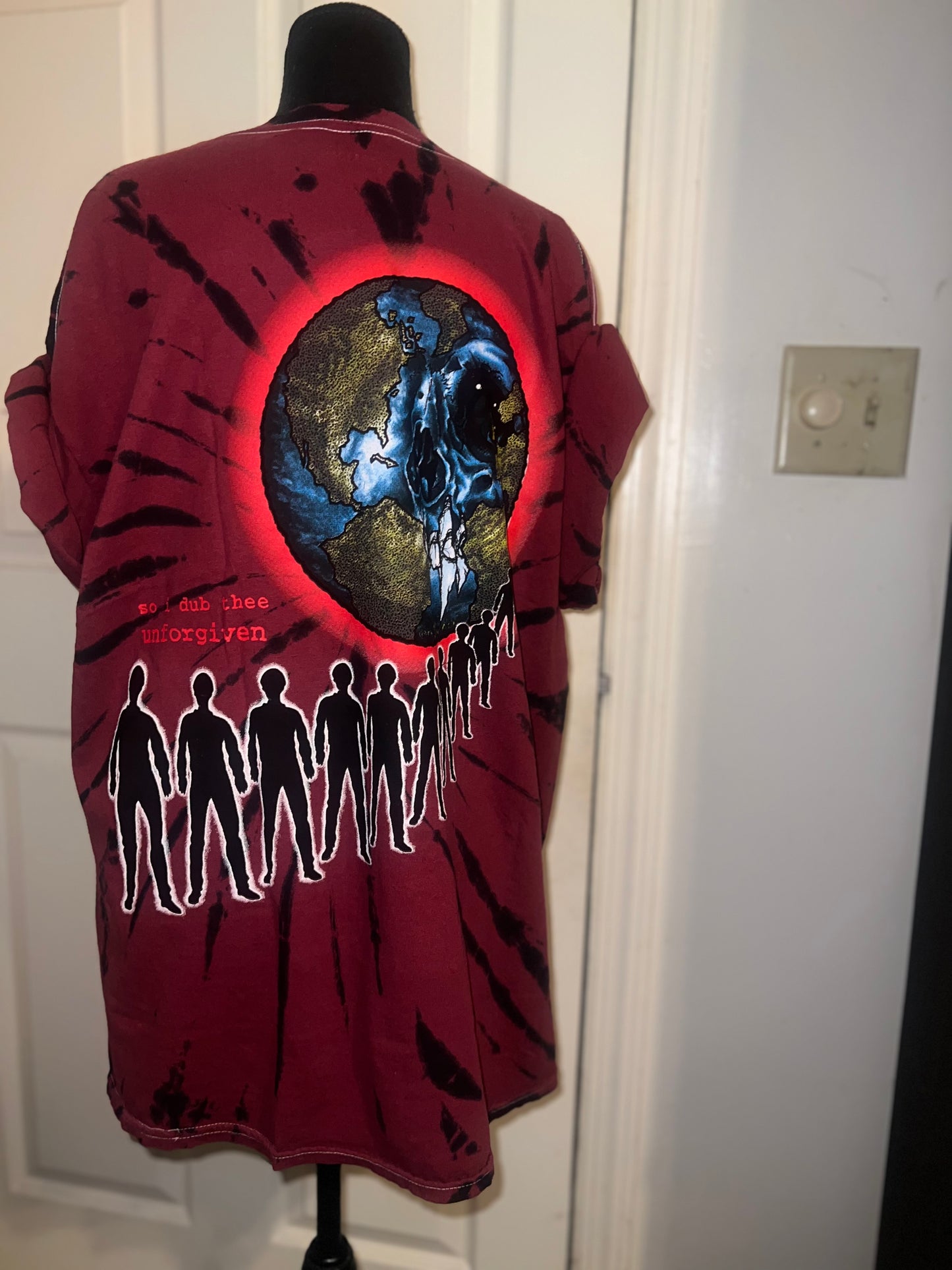 Metallica Tie Dye Double Sided Oversized Tee