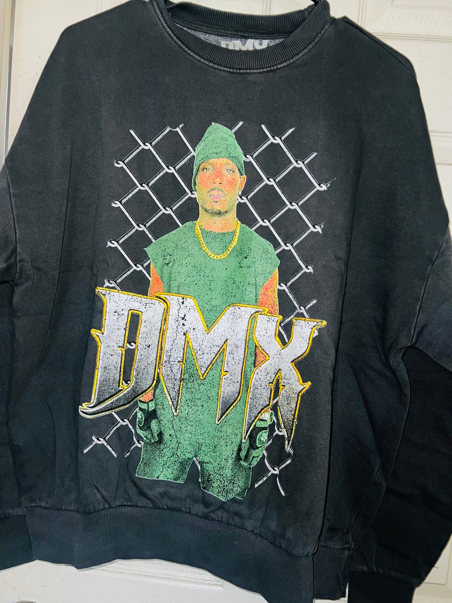 DMX Oversized Distressed Sweatshirt
