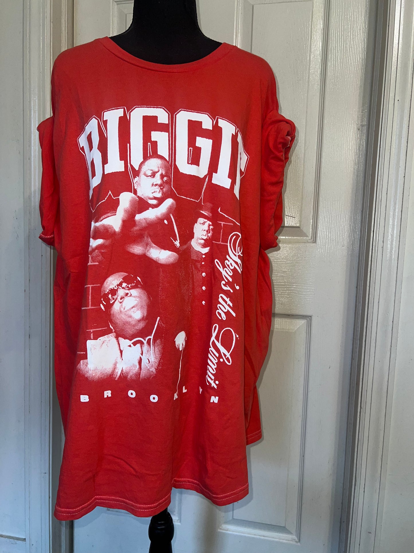 Biggie Smalls Oversized Distressed Tee