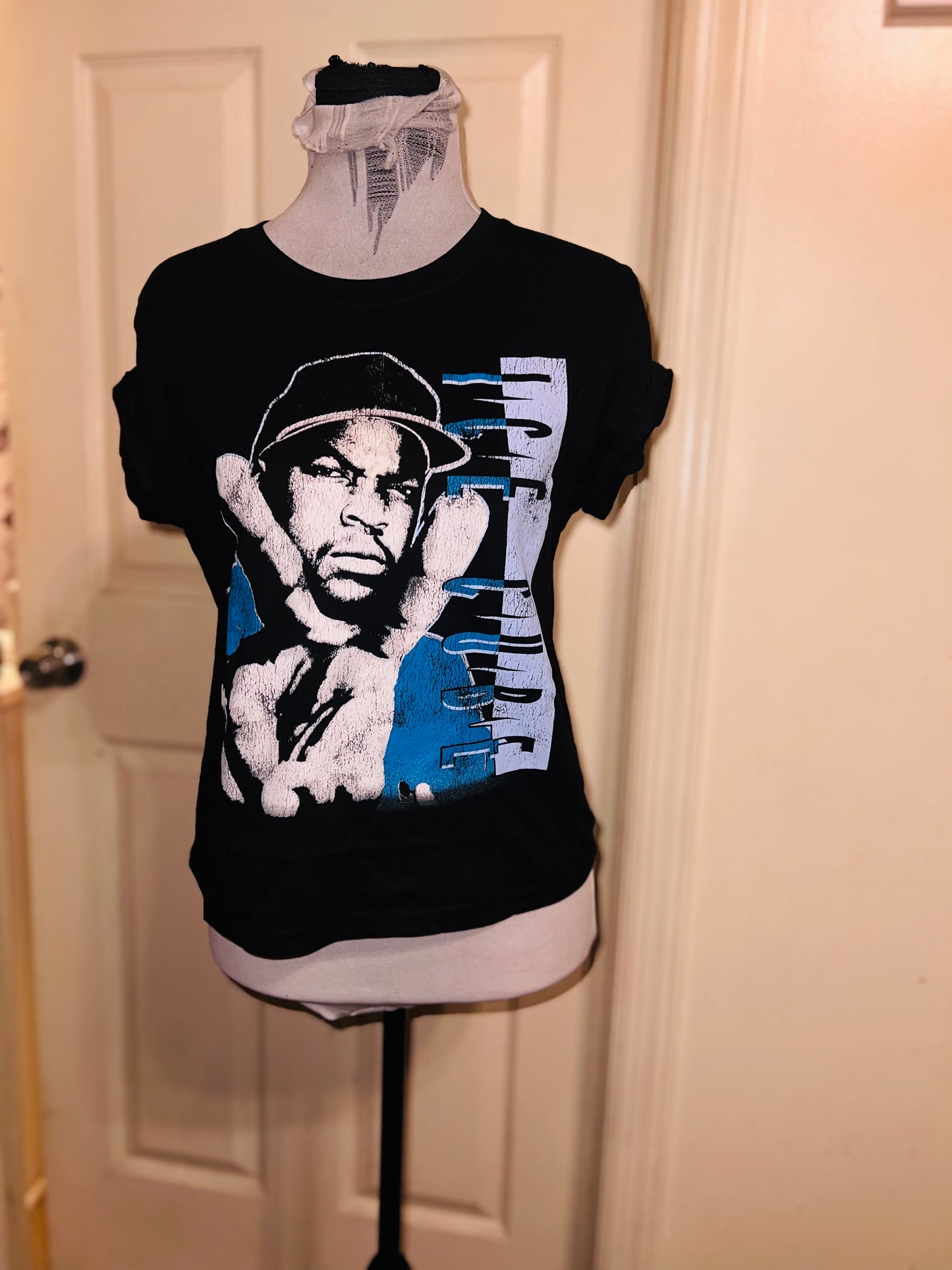 Ice Cube Distressed Baby Tee