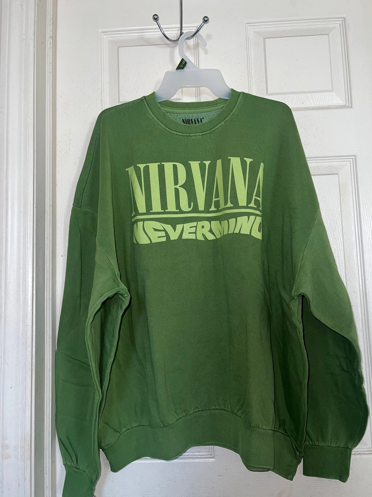 Nirvana Nevermind Oversized Distresed Sweatshirt