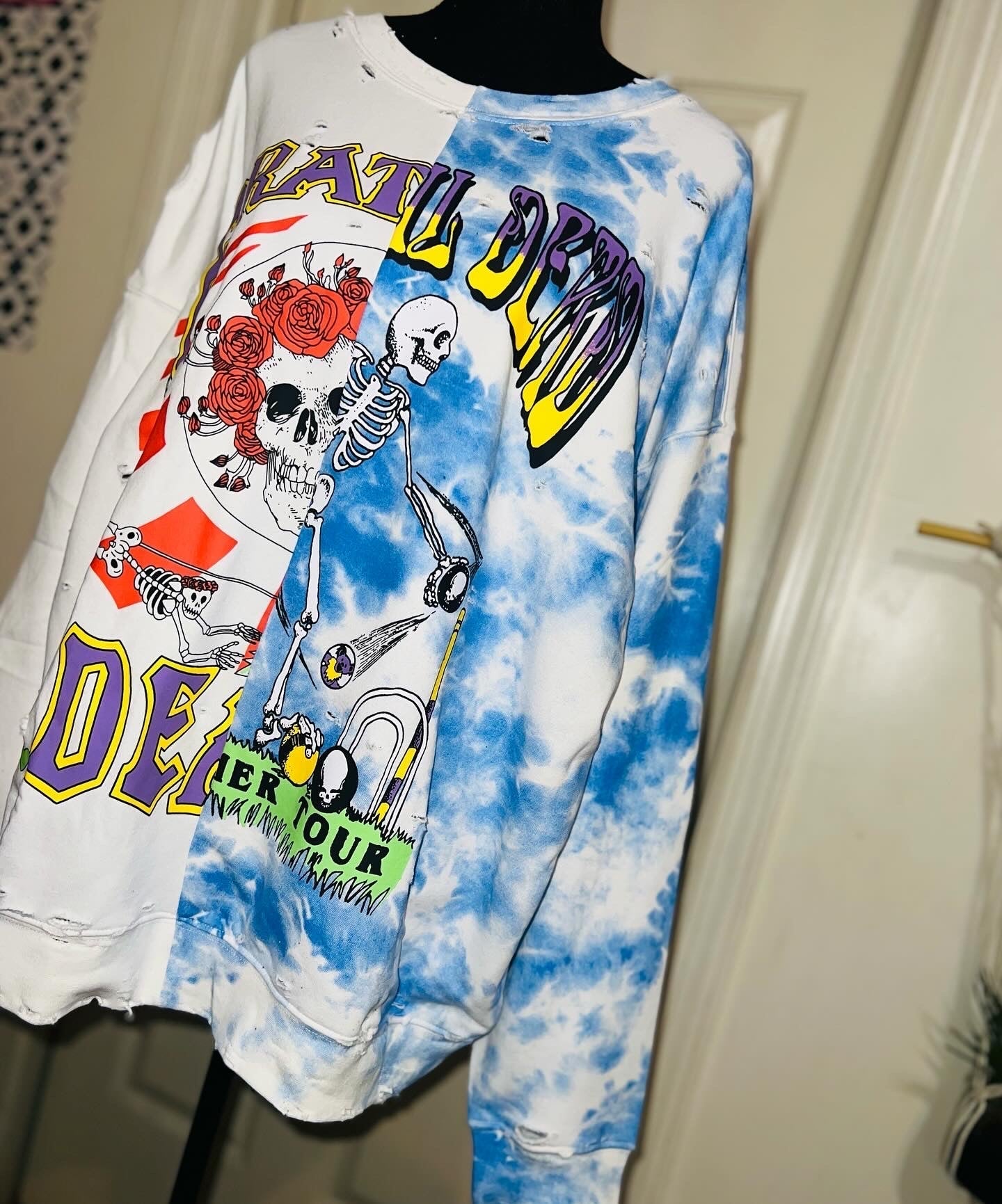 Grateful Dead Oversized Split Sweatshirt