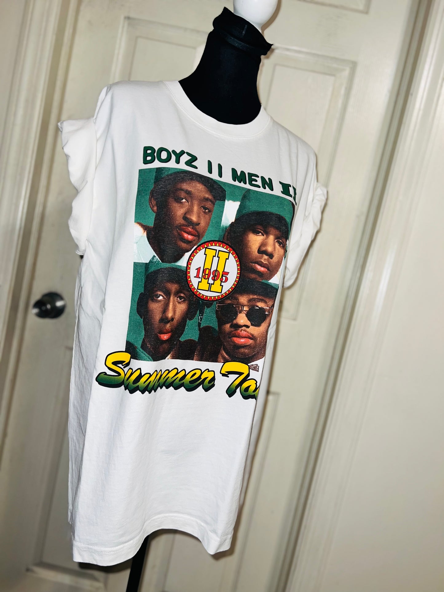 Boyz II Men Double Sided Oversized Distressed Tee
