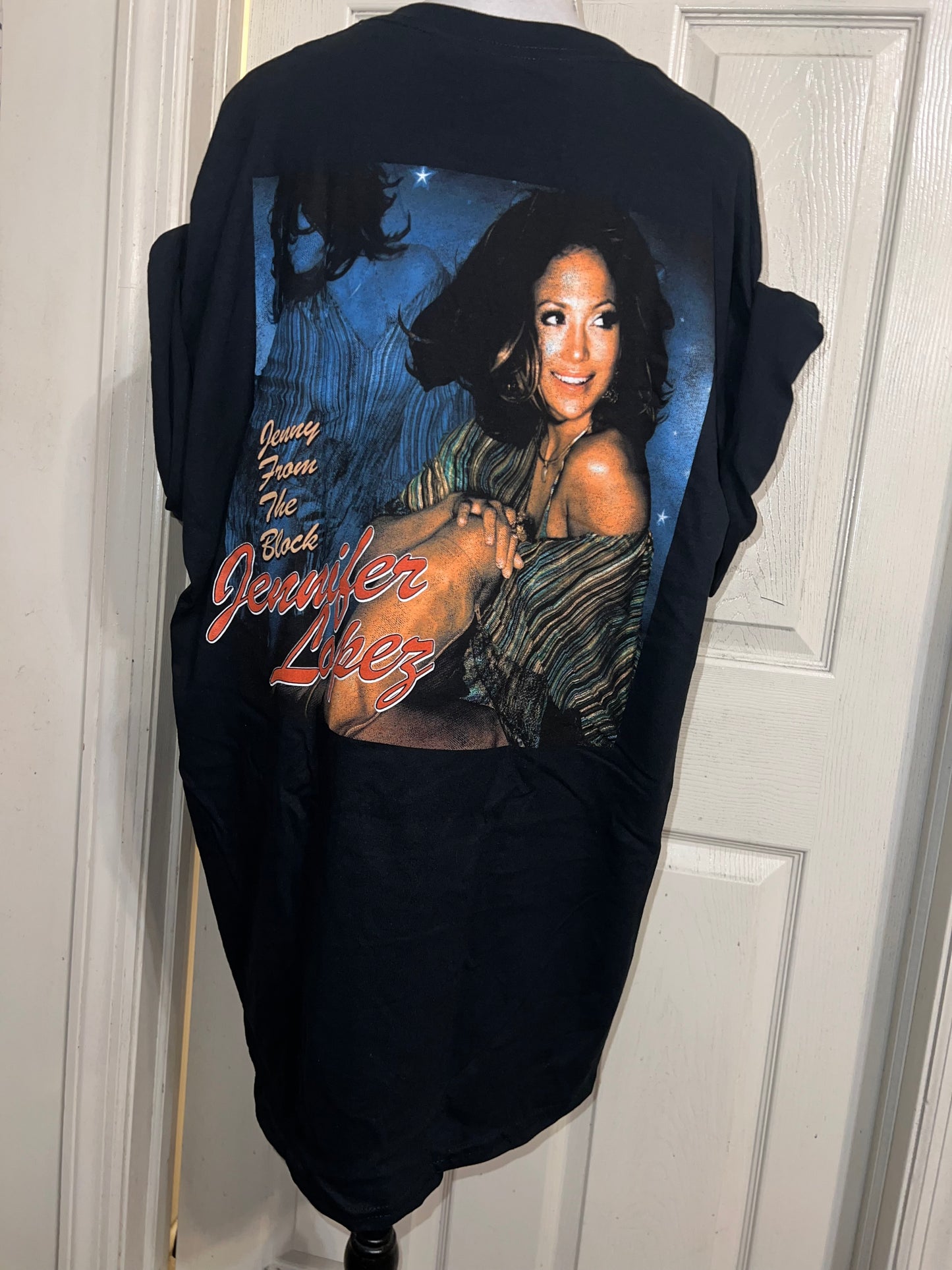 Jennifer Lopez Double Sided Vintage Style Distressed Tee