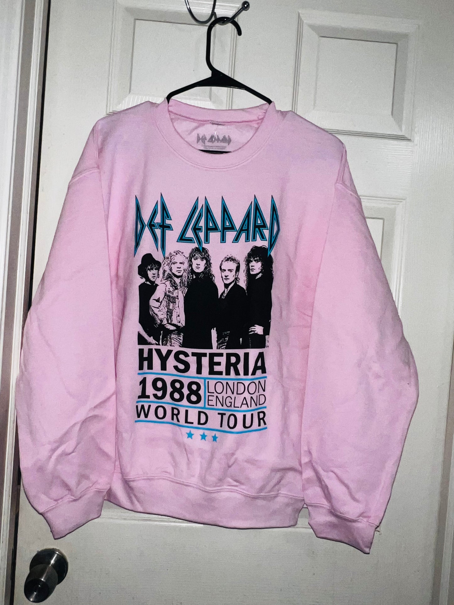 Def Leppard Hysteria Tour Oversized Sweatshirt