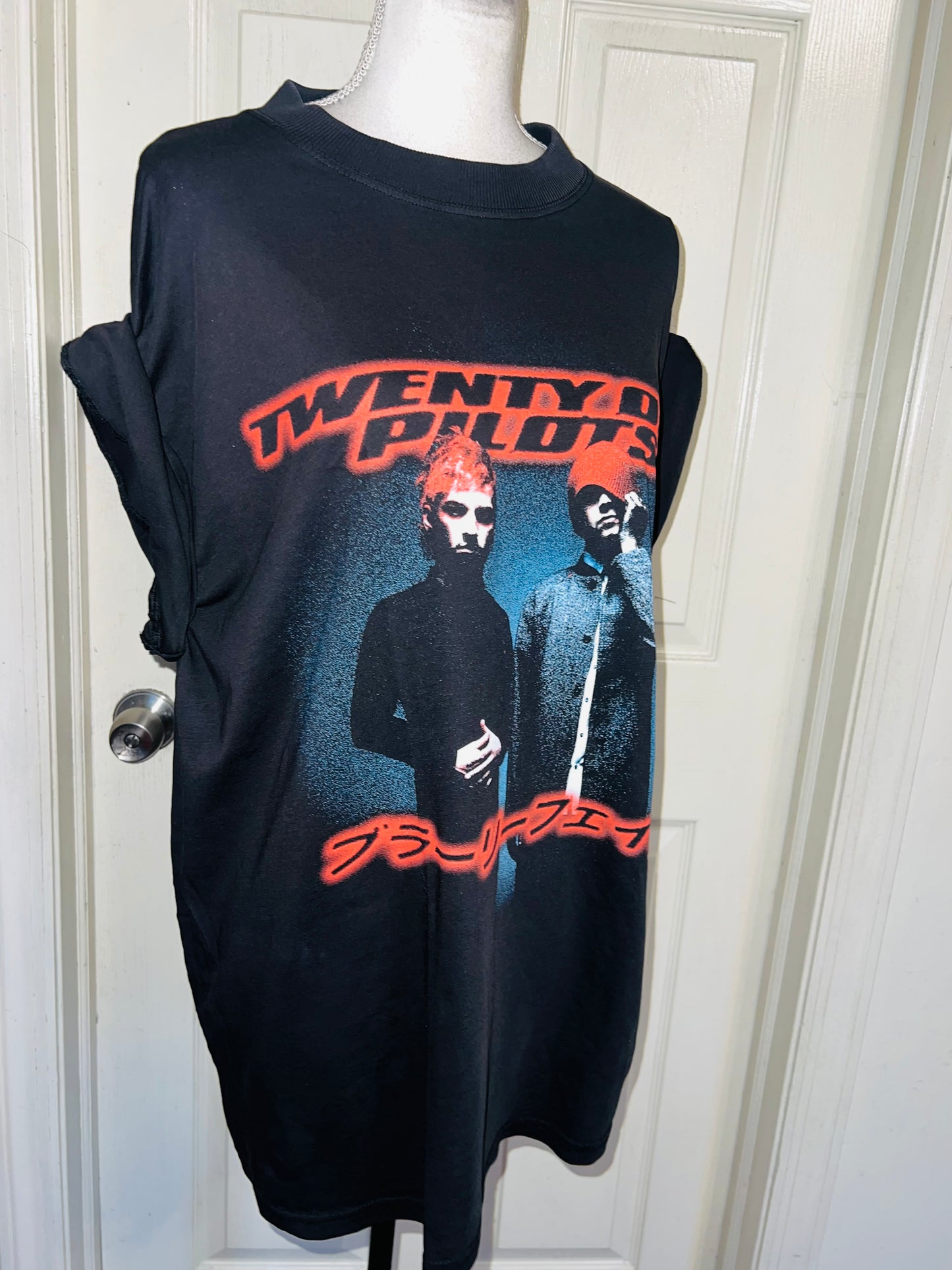 Twenty One Pilots Oversized Distressed Tee