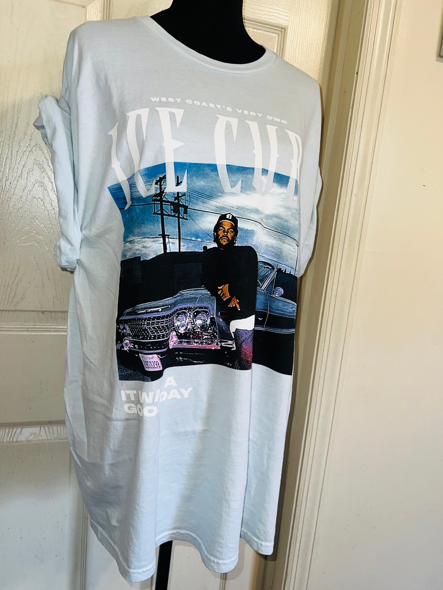 Ice Cube Double Sided Oversized Distressed Tee