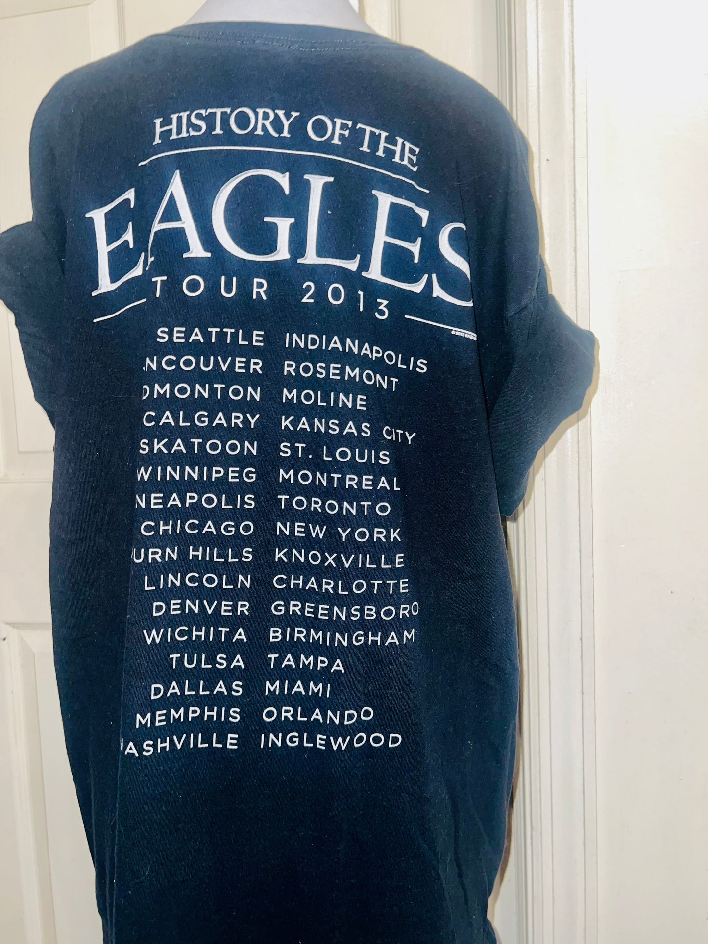 The Eagles 2013 Tour Double Sided Oversized Tee