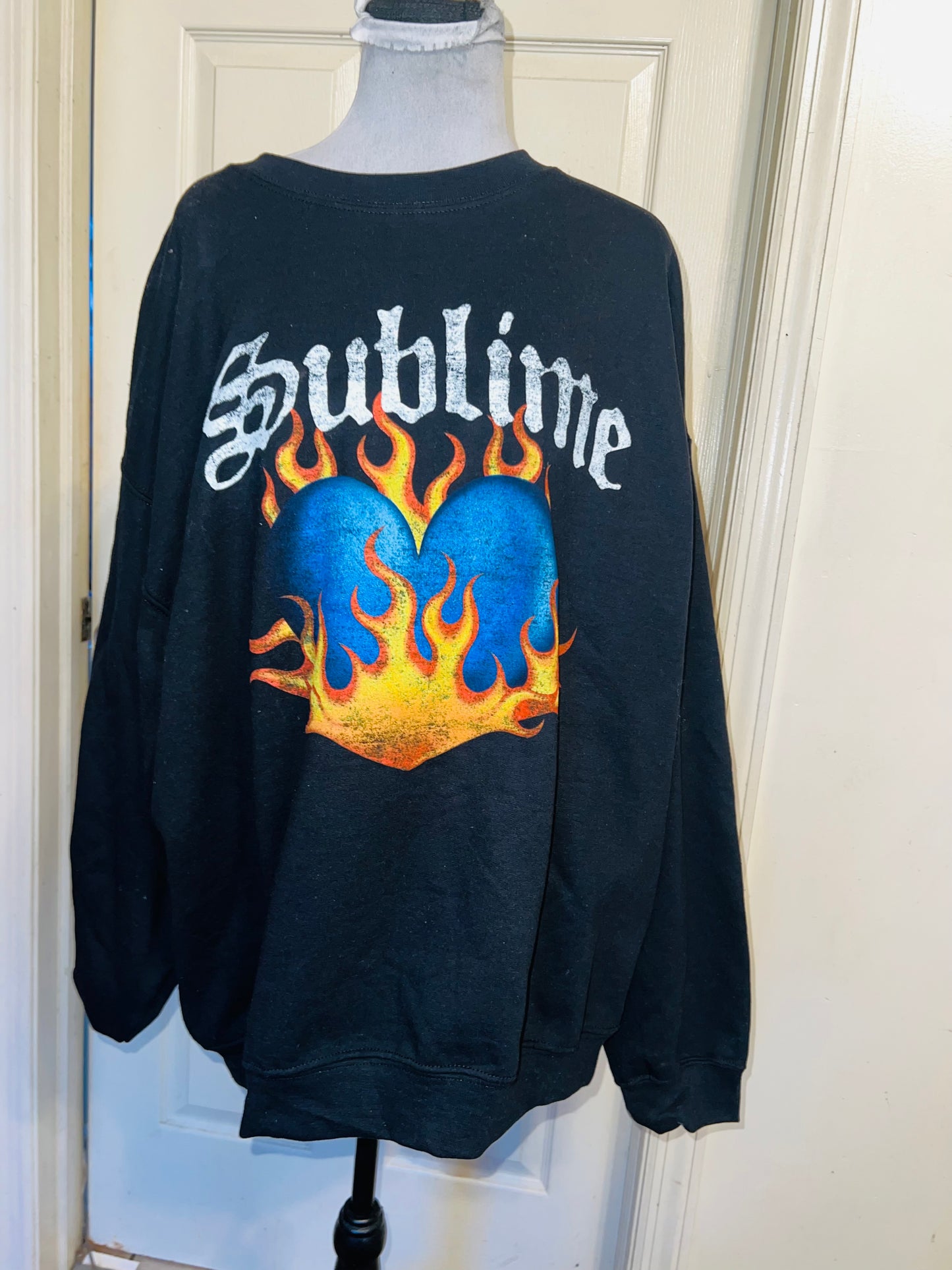 Sublime Oversized Distressed Sweatshirt