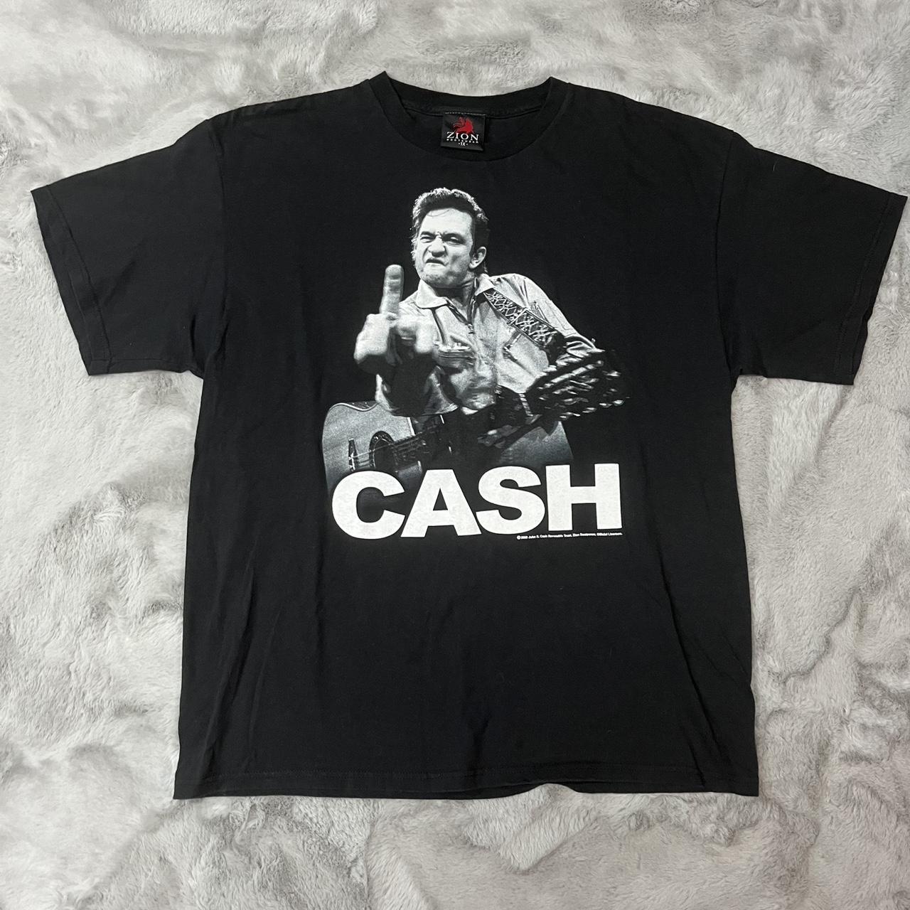 Johnny Cash Oversized Distressed Tee