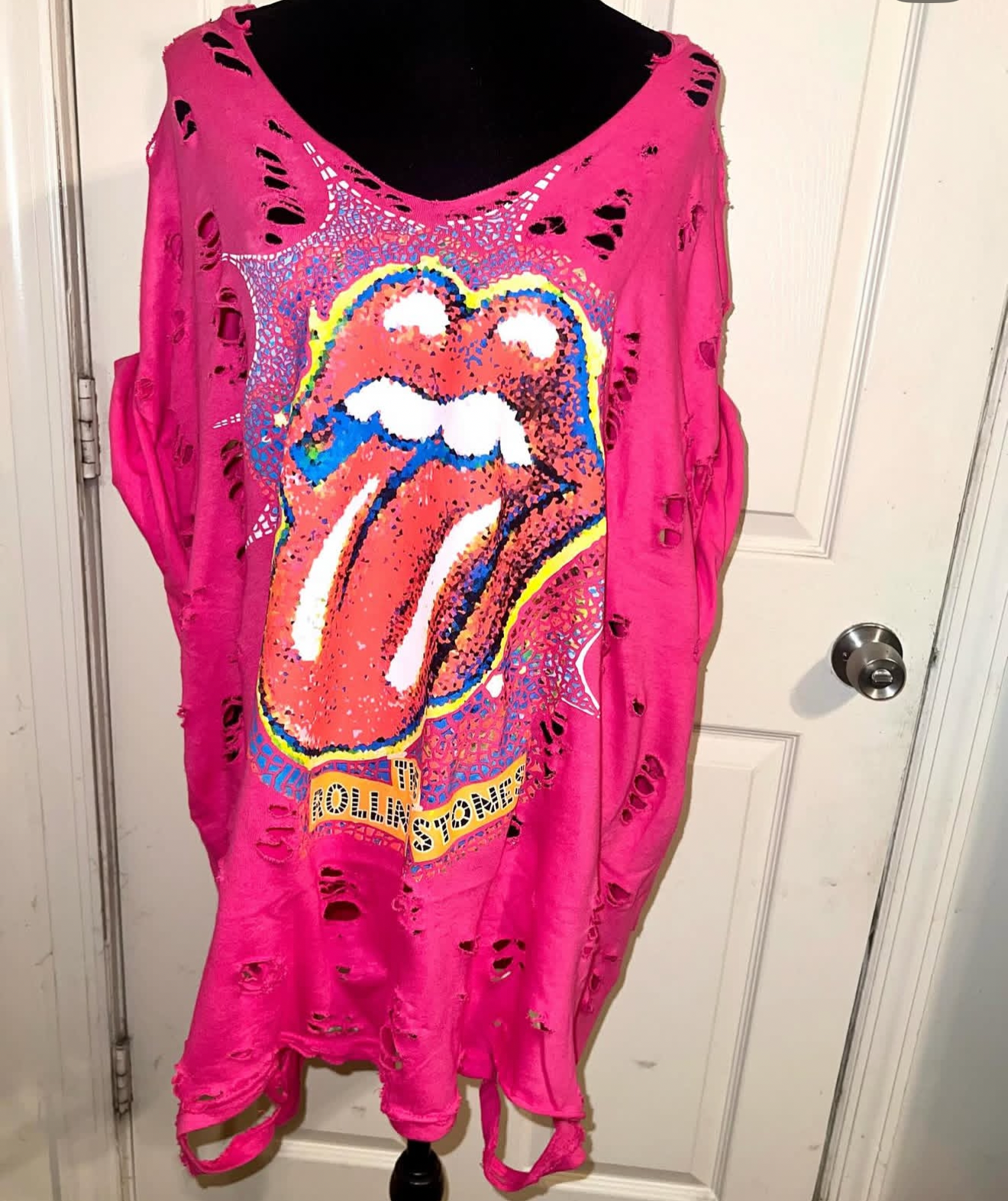 The Rolling Stones Oversized Distressed Tee