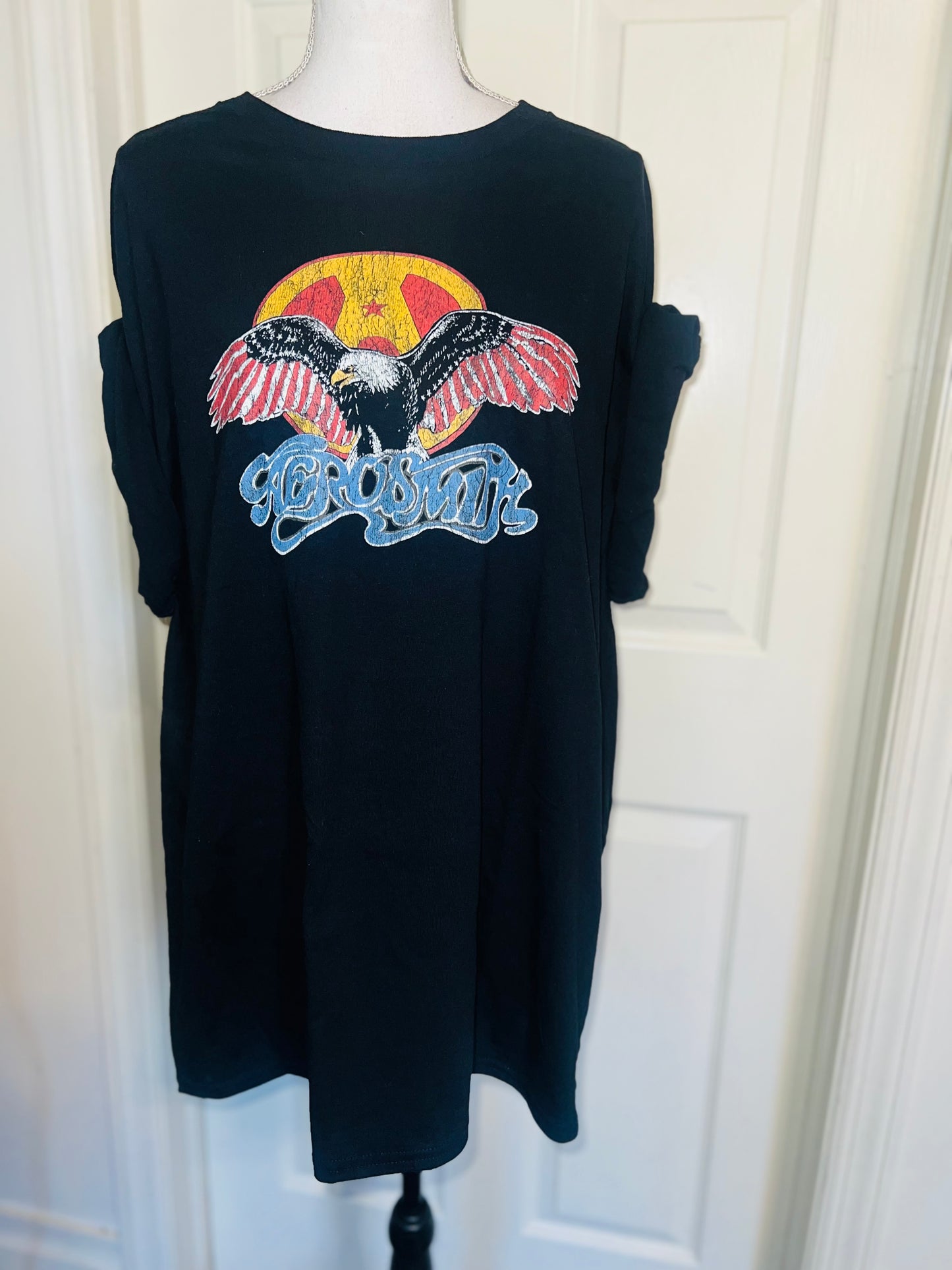 Aerosmith Oversized Distressed Tee