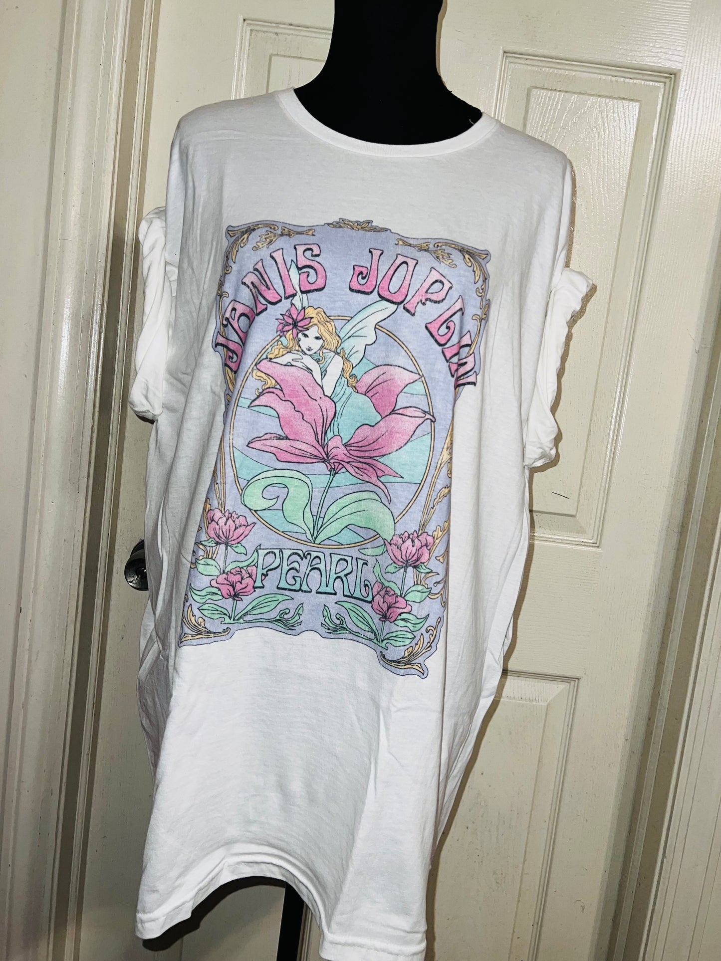 Janis Joplin Oversized Distressed Tee