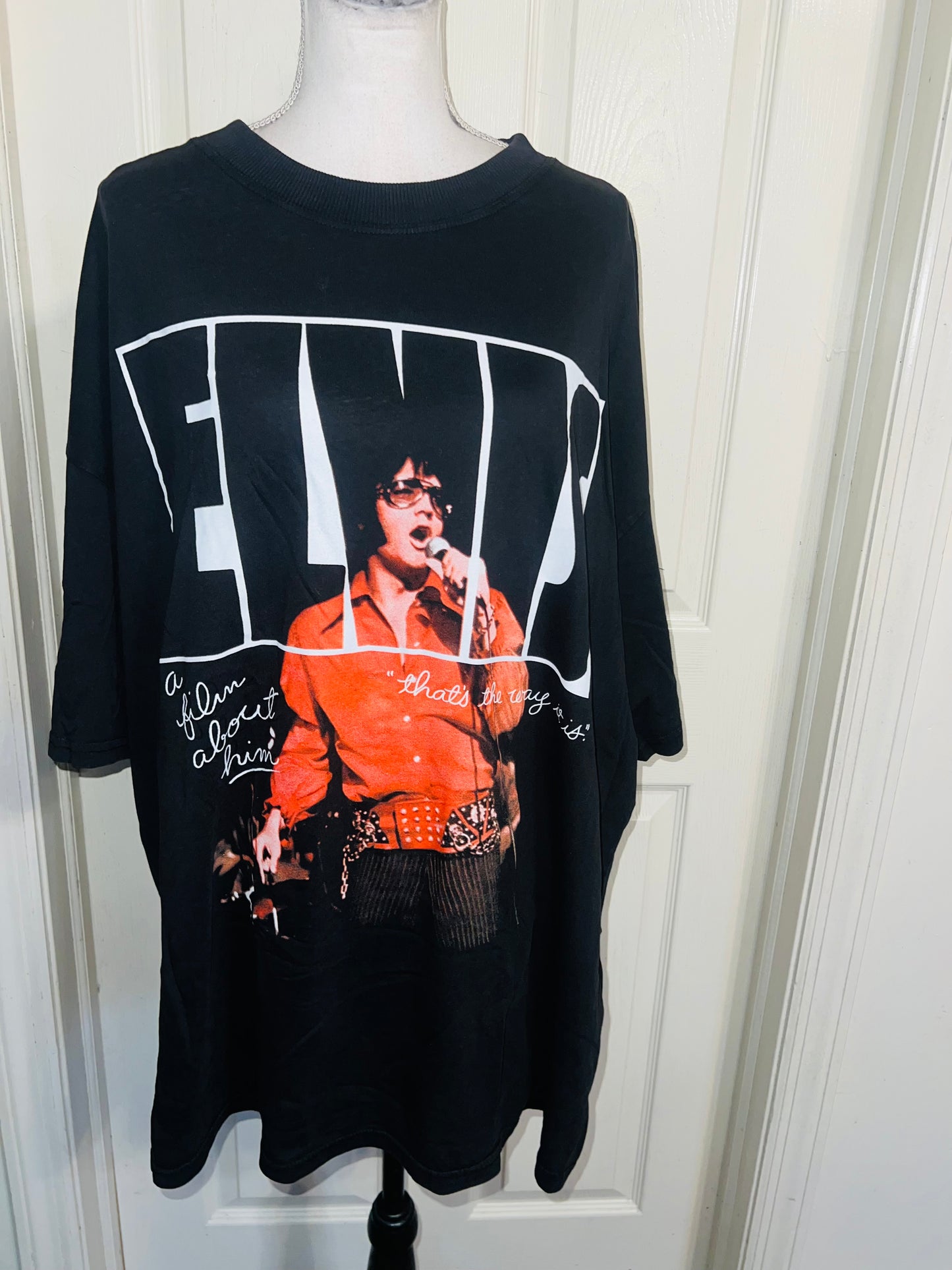 Elvis Oversized Distressed Tee