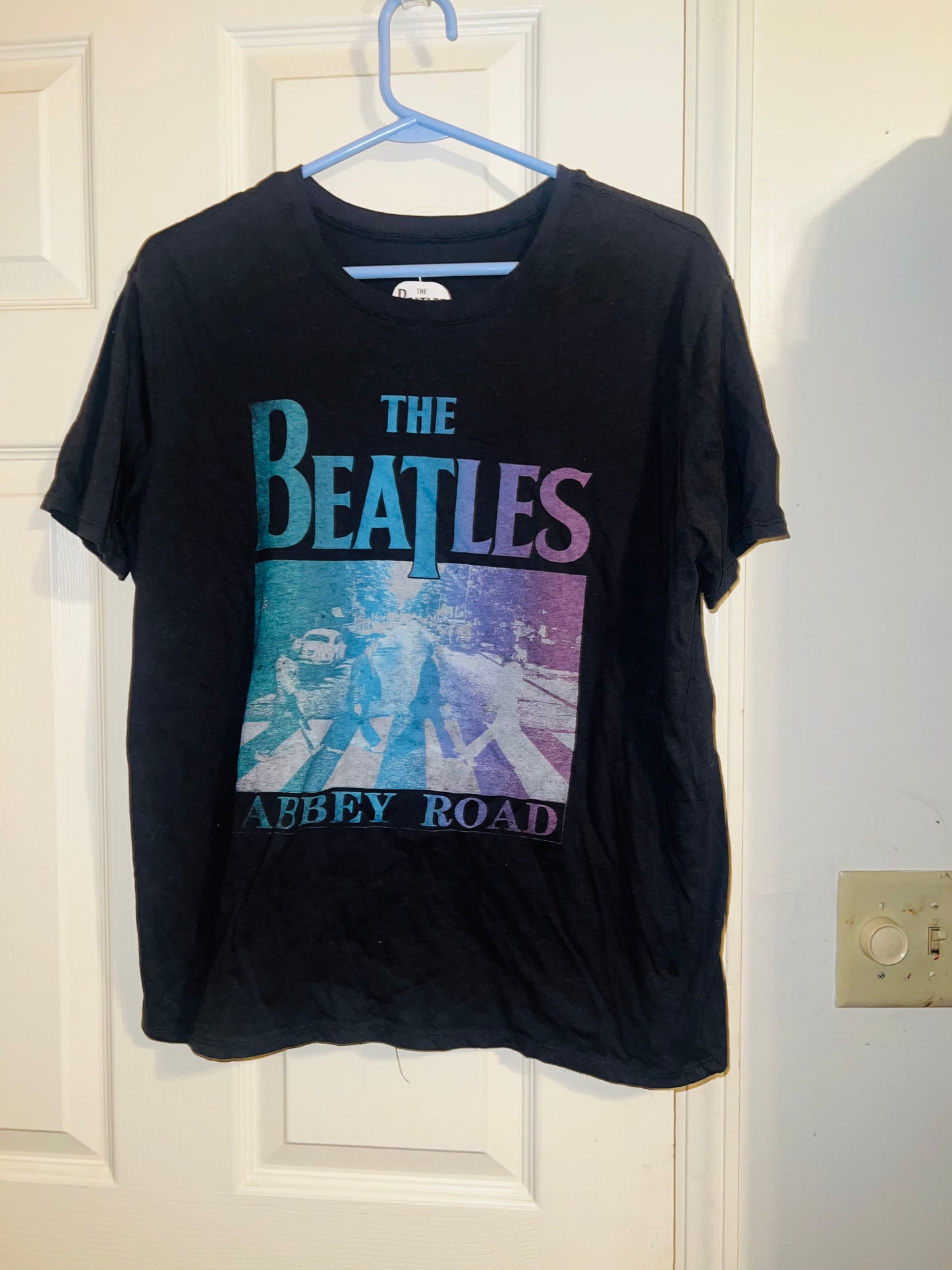 Bleached Beatles Abbey Road OS Distressed Tee