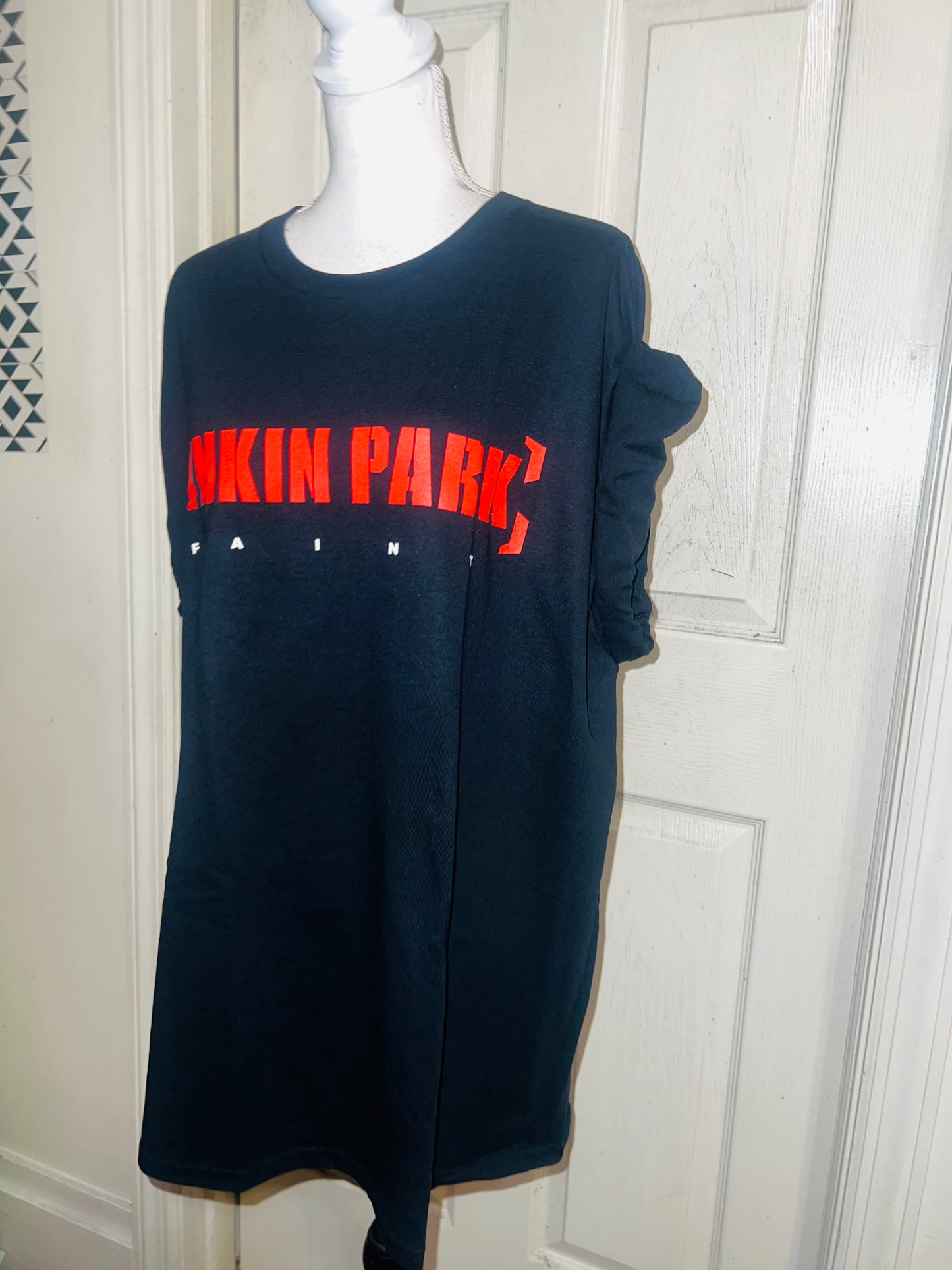 Linkin Park Double Sided Oversized Distressed Tee