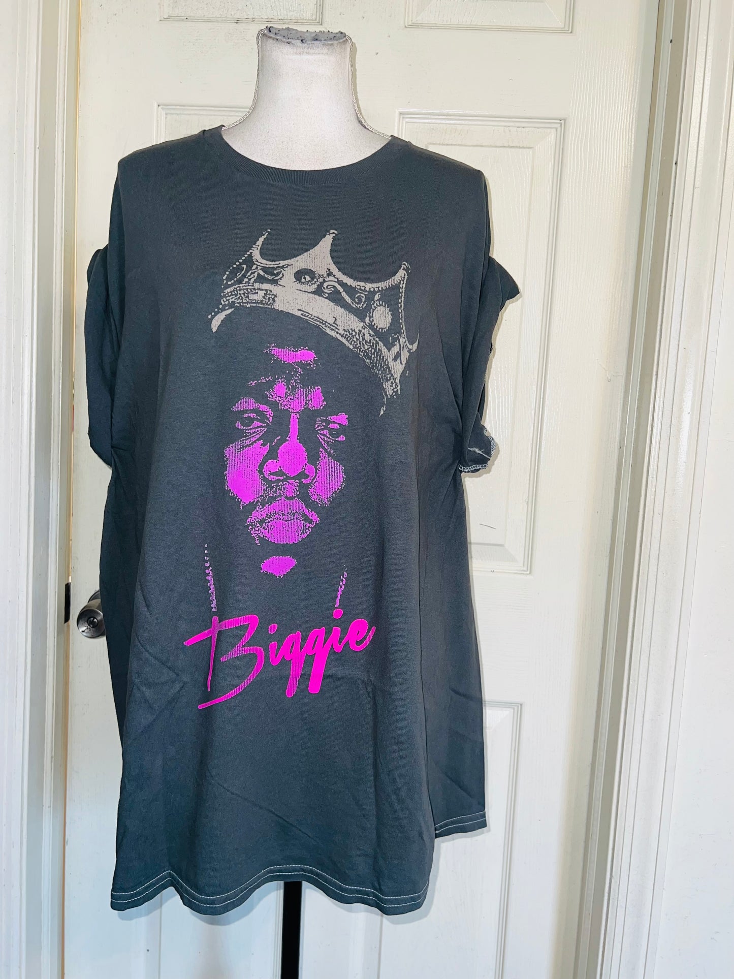 Biggie Smalls Double Sided Oversized Distressed Tee
