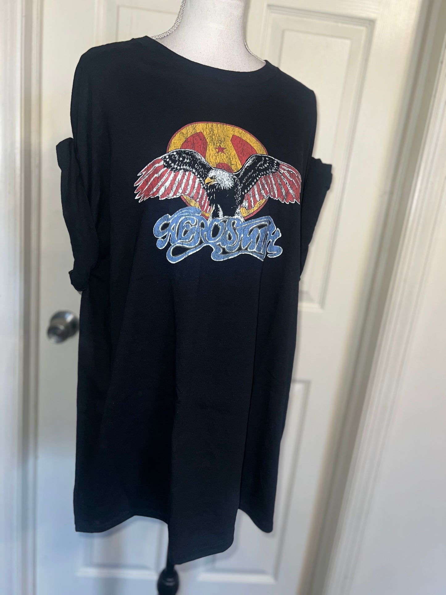 Aerosmith Oversized Distressed Tee