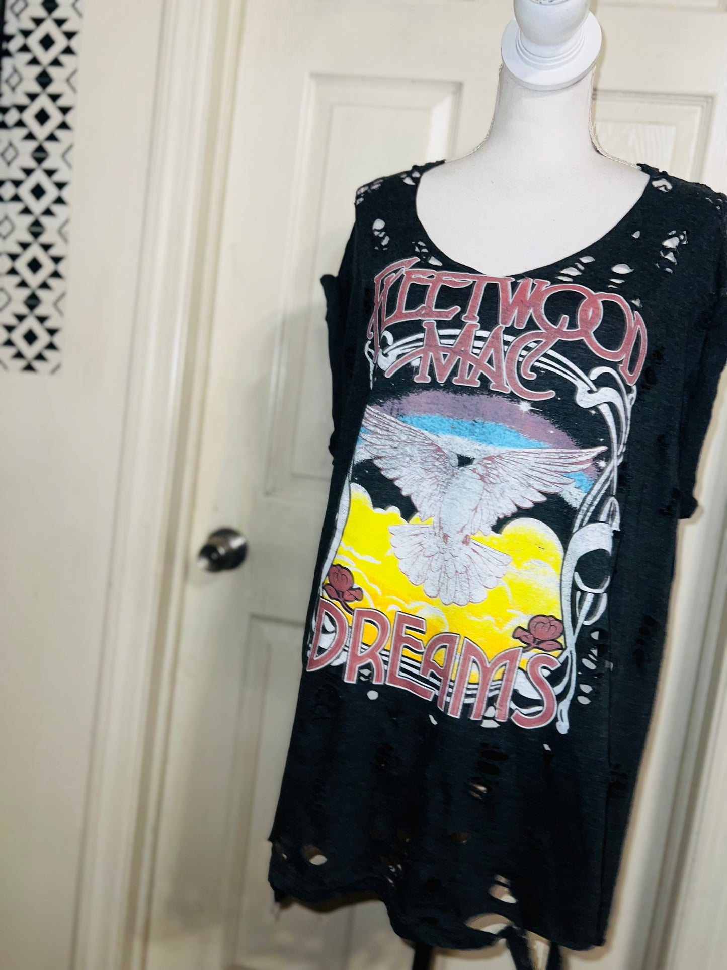 Fleetwood Mac Oversized Distressed Tee