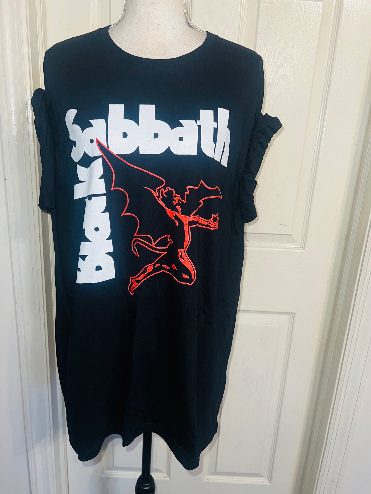 Black Sabbath Oversized Distressed Tee