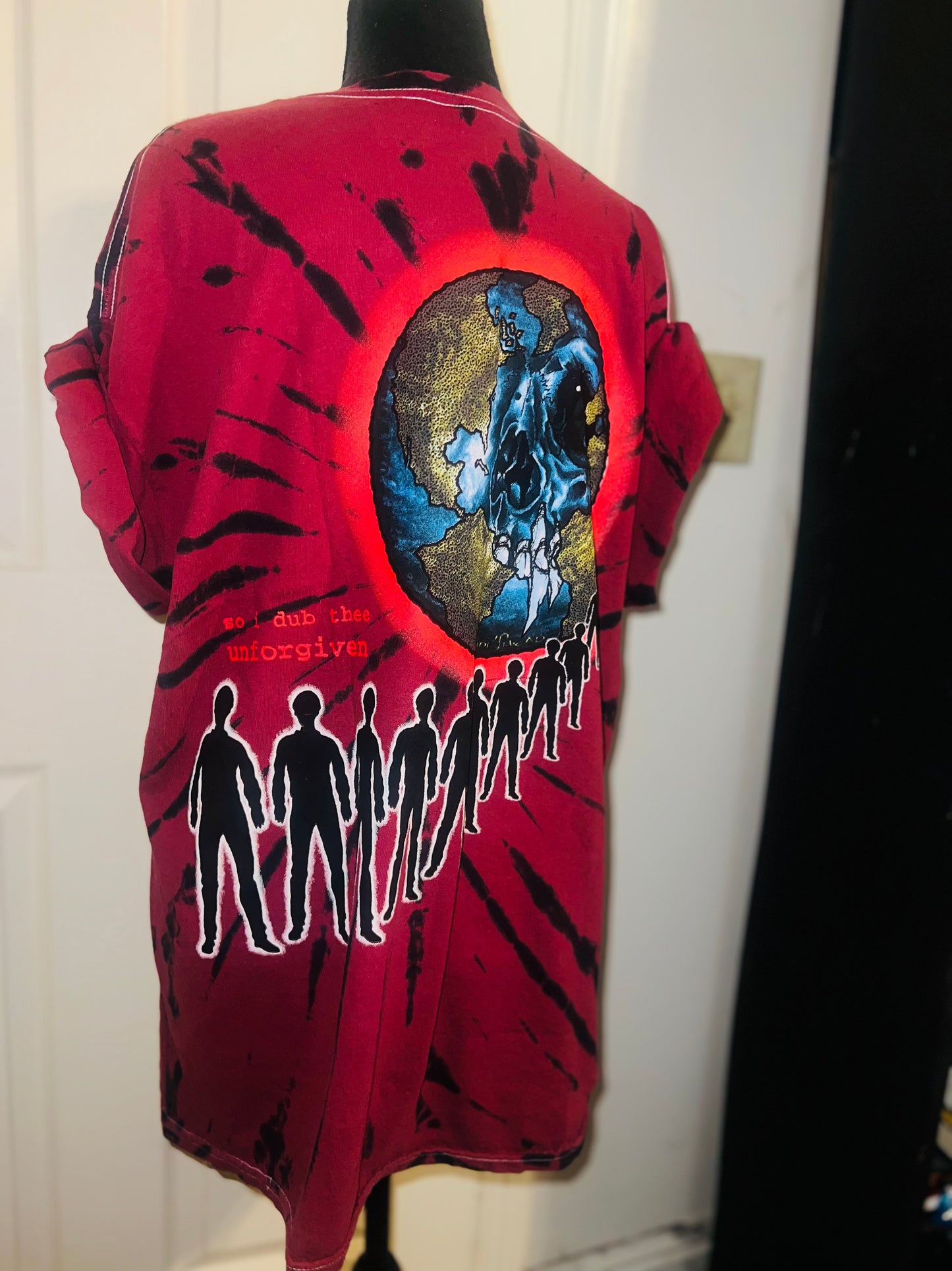 Metallica Tie Dye Double Sided Oversized Tee