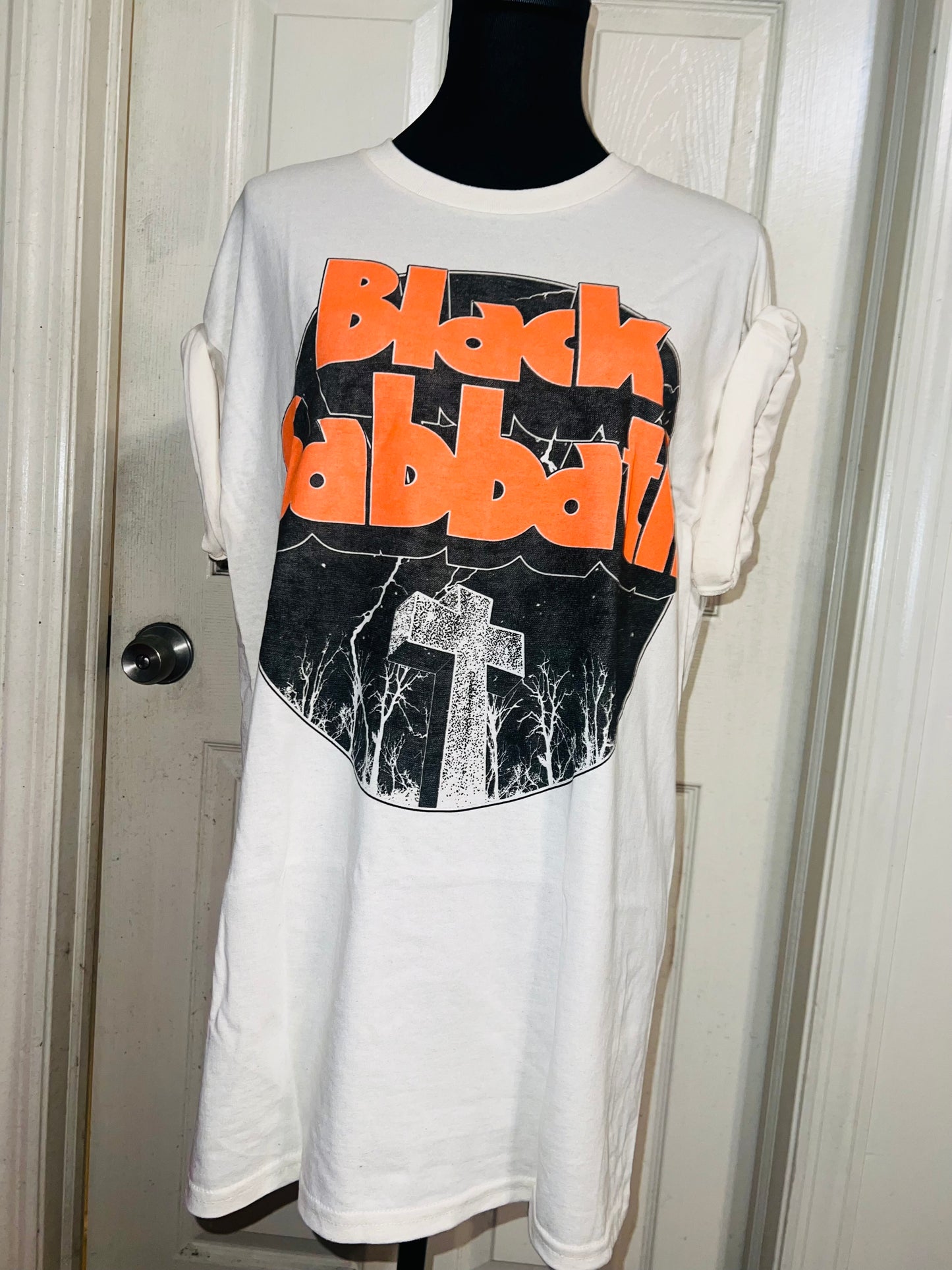 Black Sabbath Oversized Distressed T-Shirt