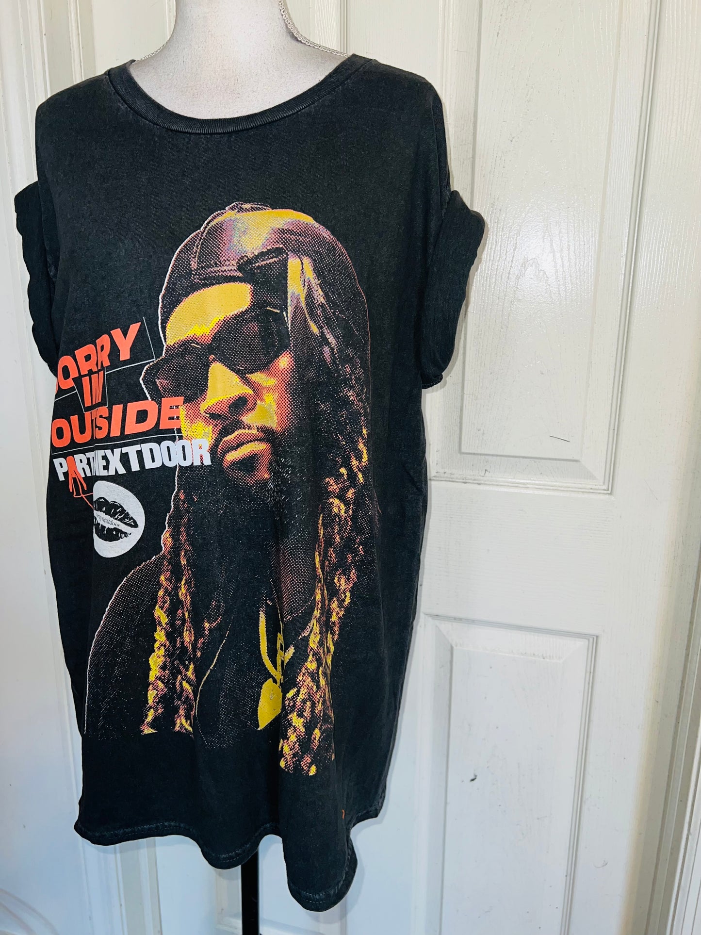 PartyNextDoor Oversized Distressed Tee