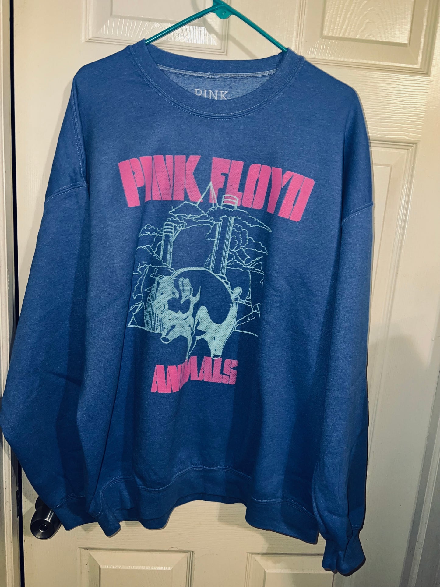 Pink Floyd Animals Oversized Distressed Sweatshirt