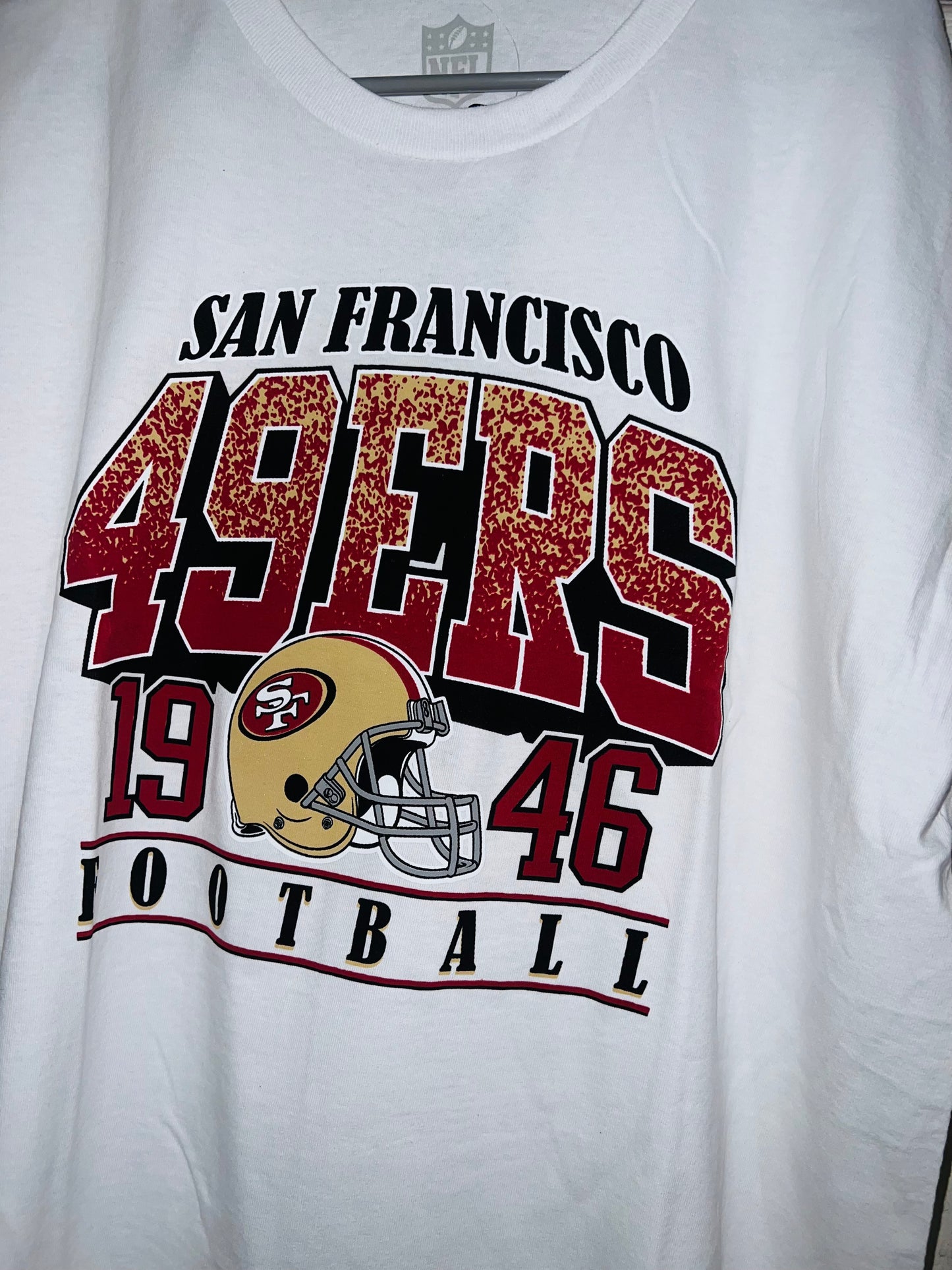 San Francisco 49ers Oversized Distressed Tee