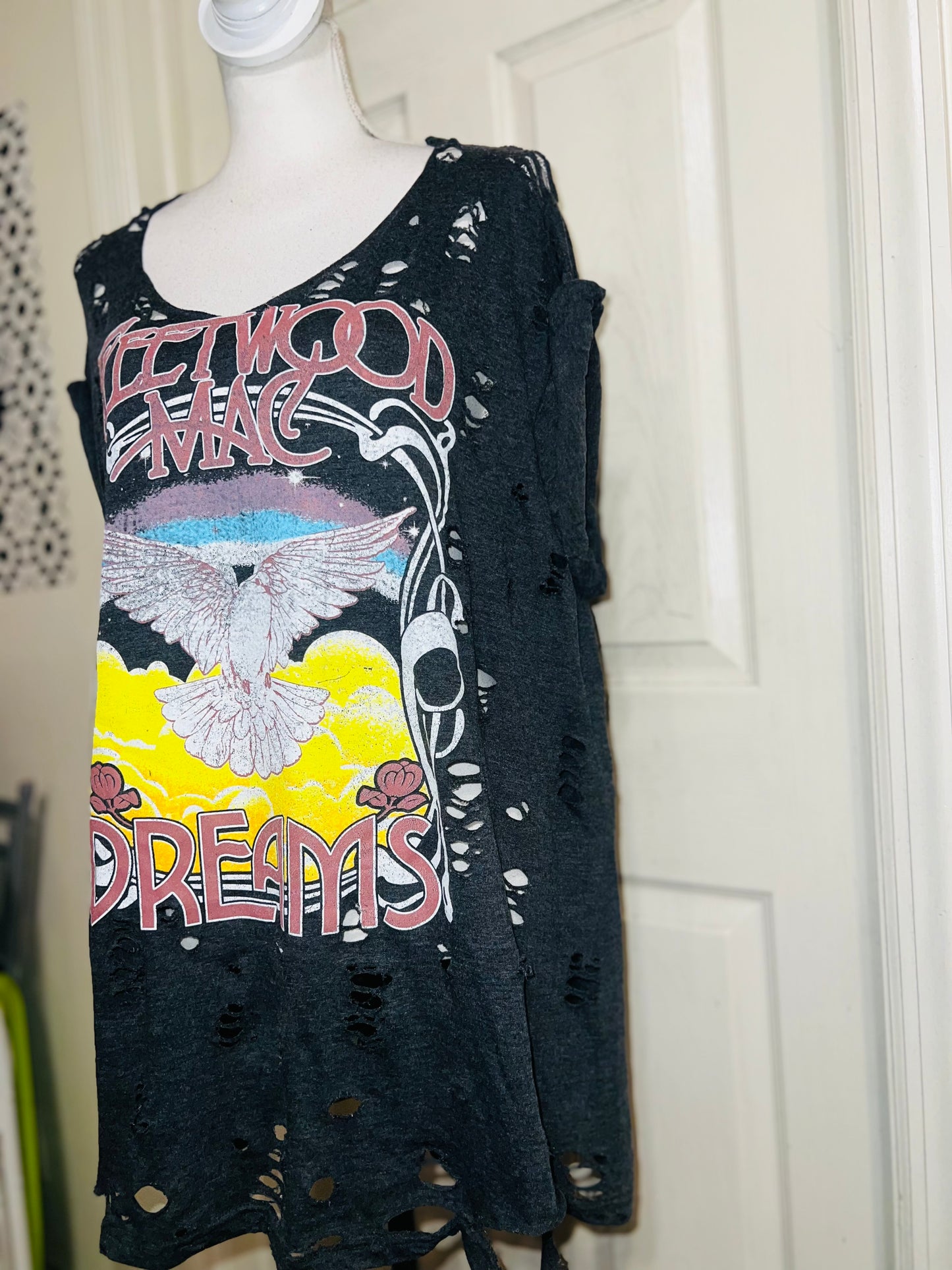 Fleetwood Mac Oversized Distressed Tee