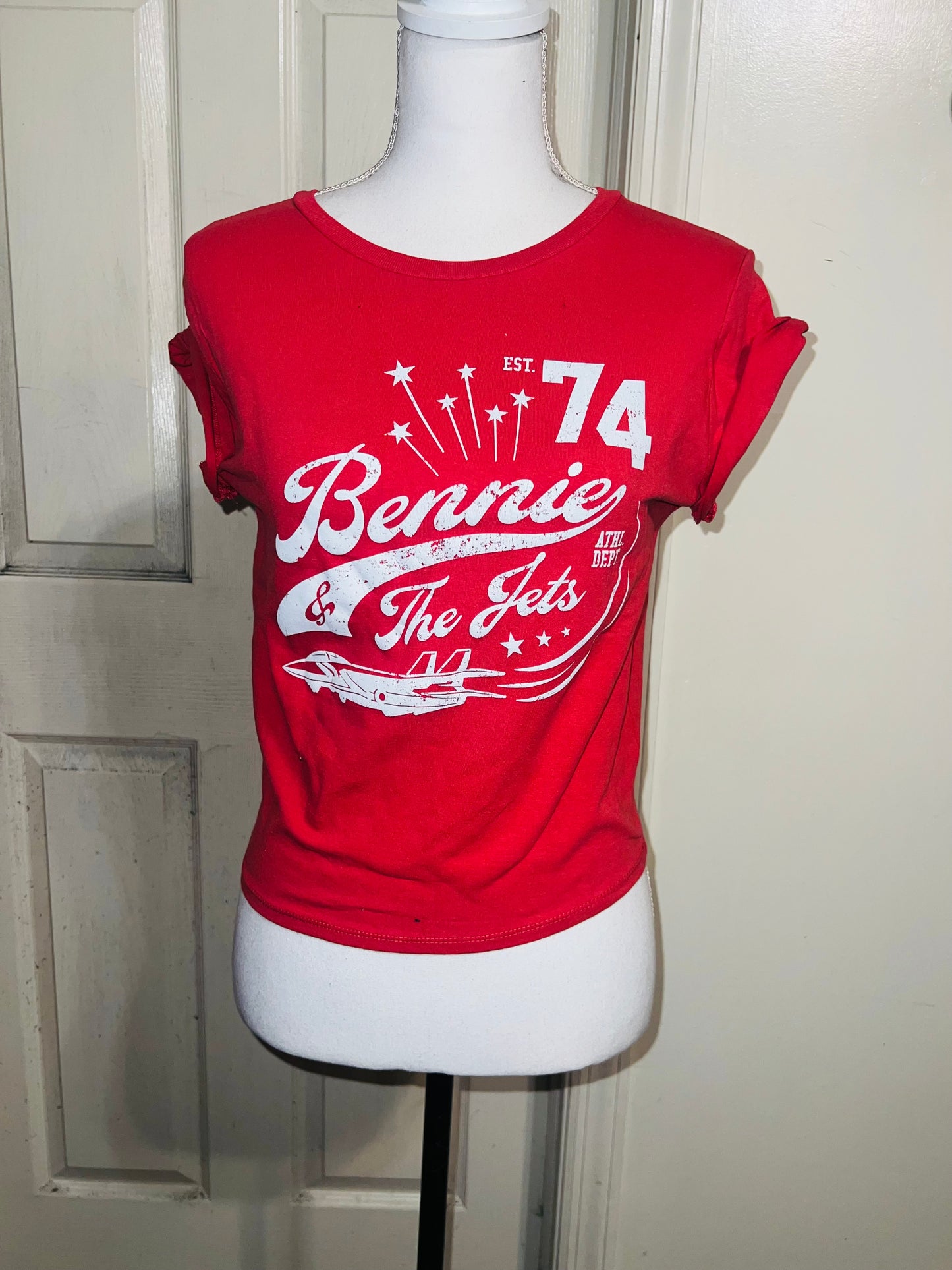 Elton John Distressed Baby Tee