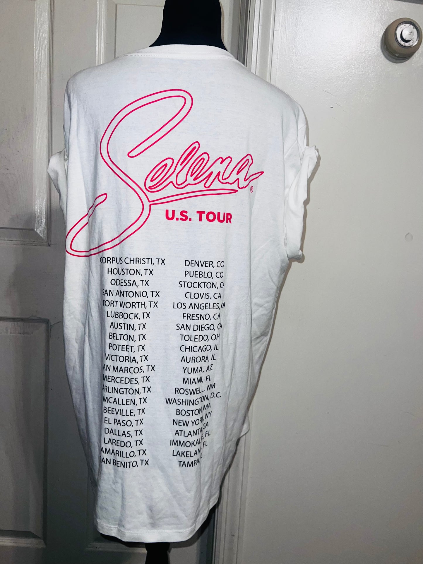 Selena Double Sided Oversized Distressed Tee