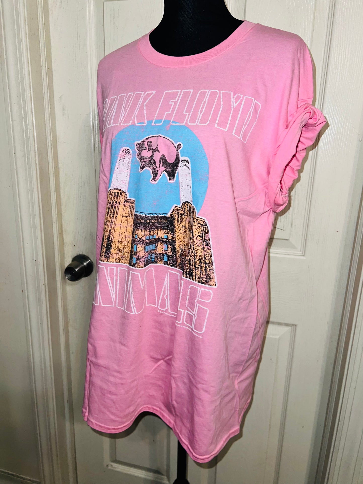 Pink Floyd Oversized Distressed Tee