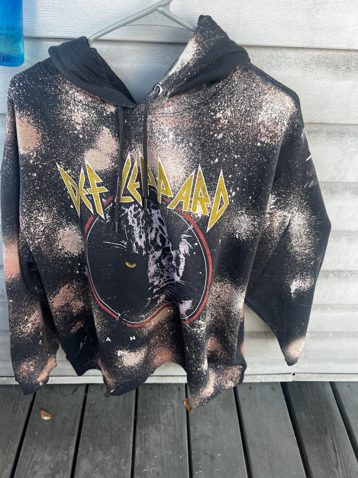 Def Leppard Oversized Hooded Sweatshirt