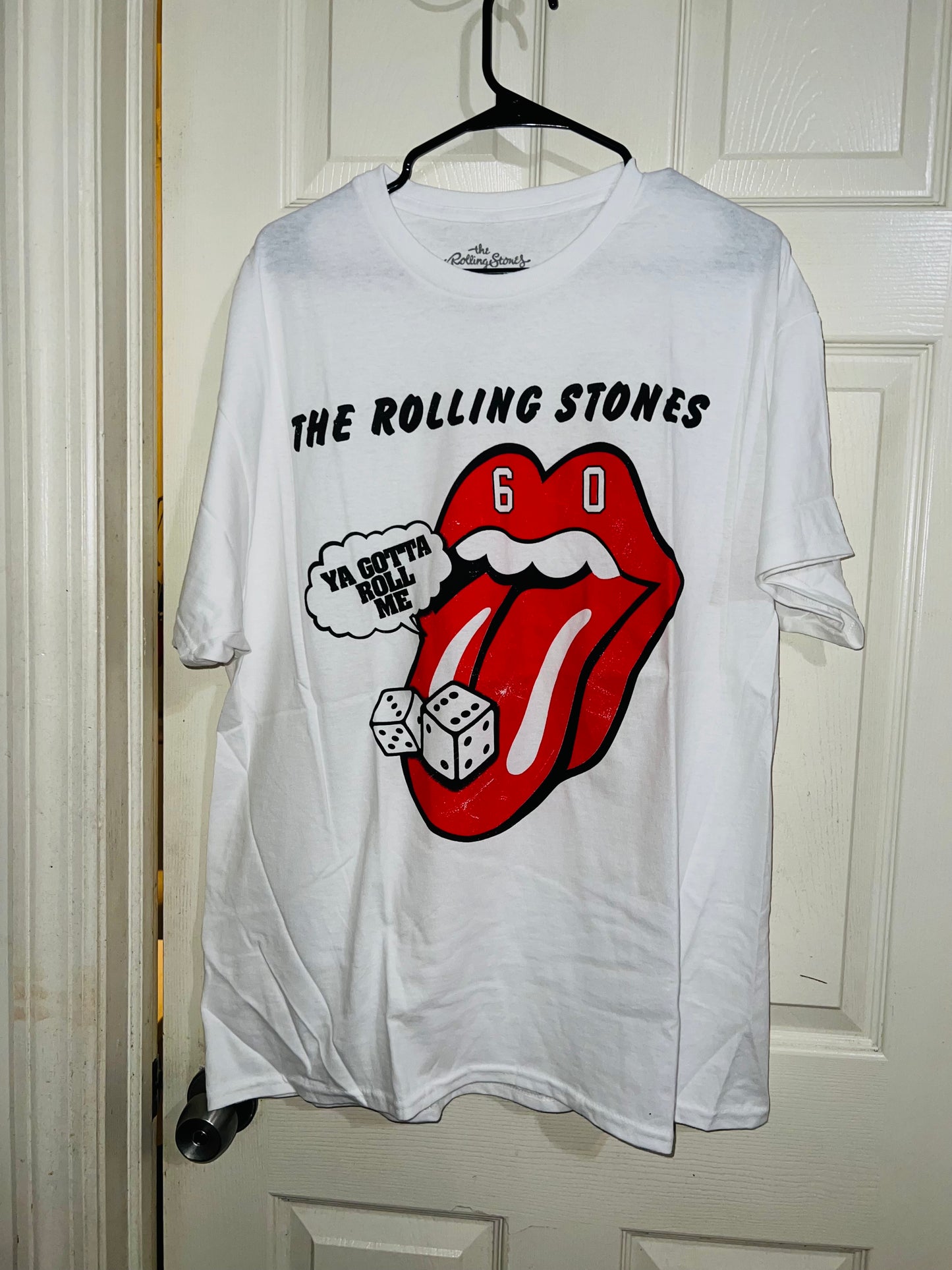 Rolling Stones Tumbling Dice Oversized Distressed Tee
