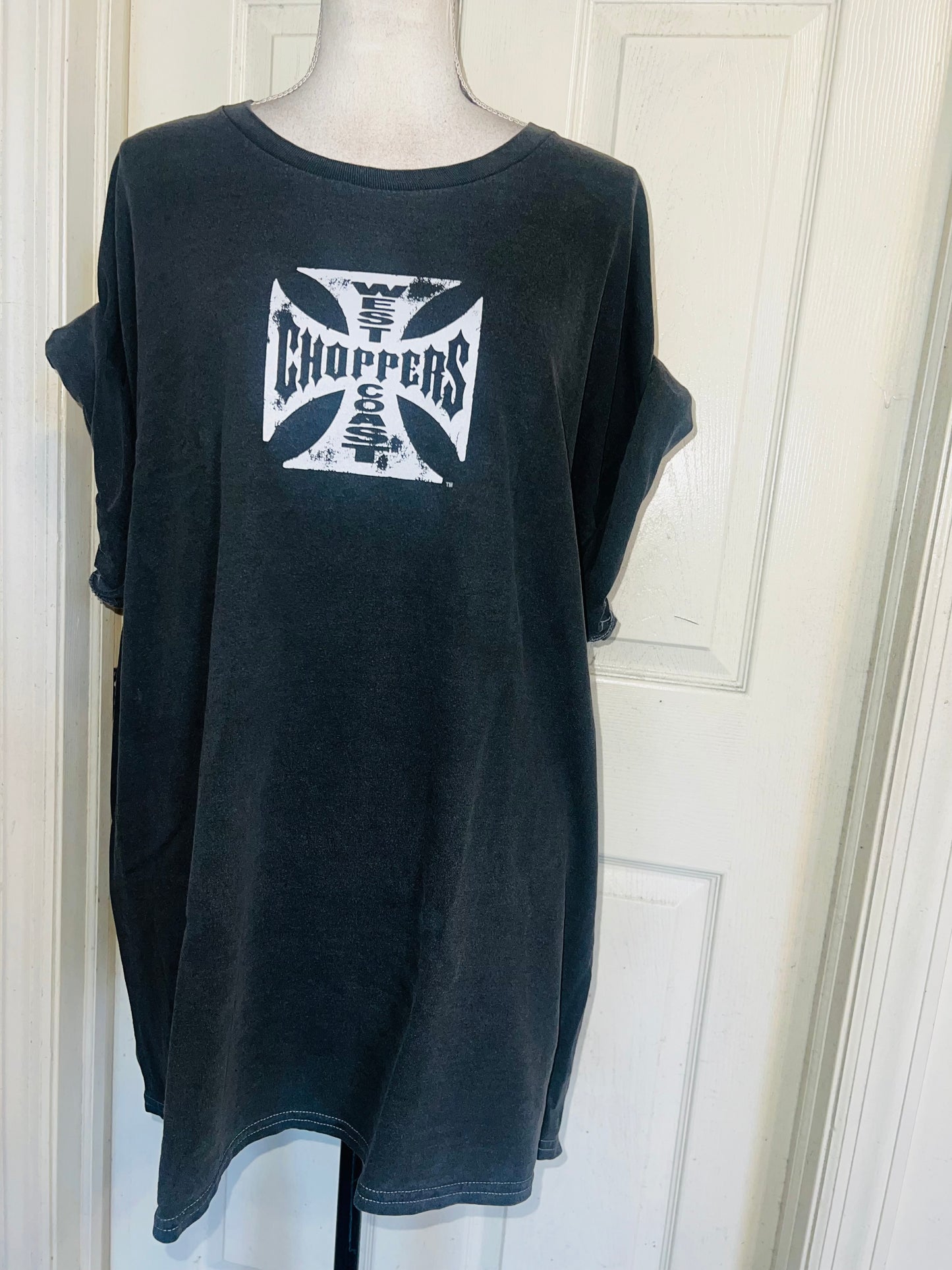 West Coast Choppers Double Sided Oversized Distressed Tee