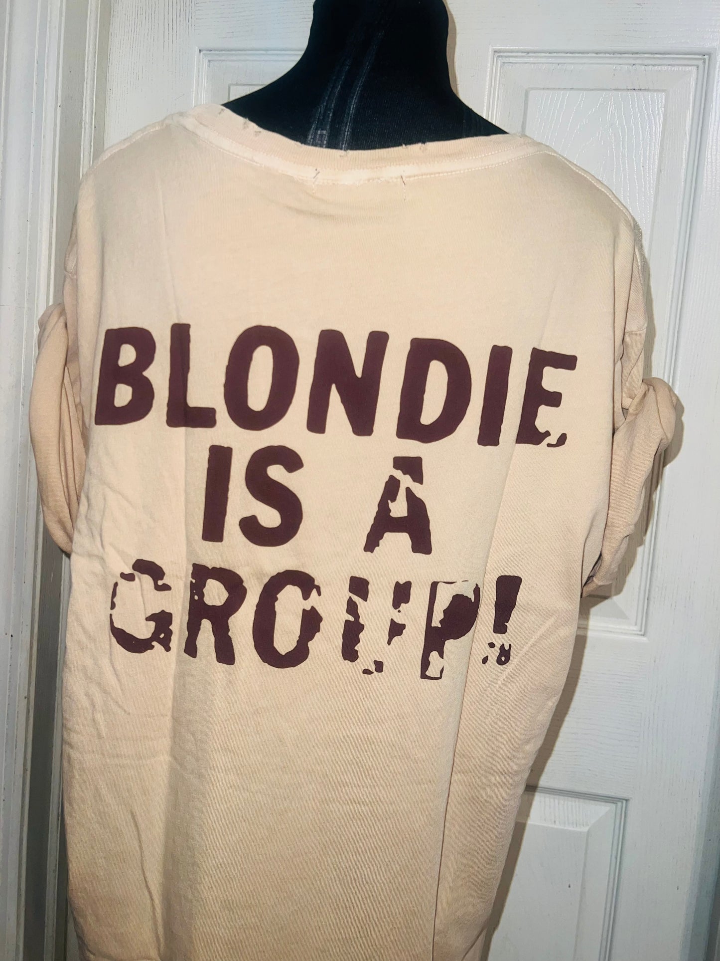 Blondie Double Sided Oversized Distressed Tee