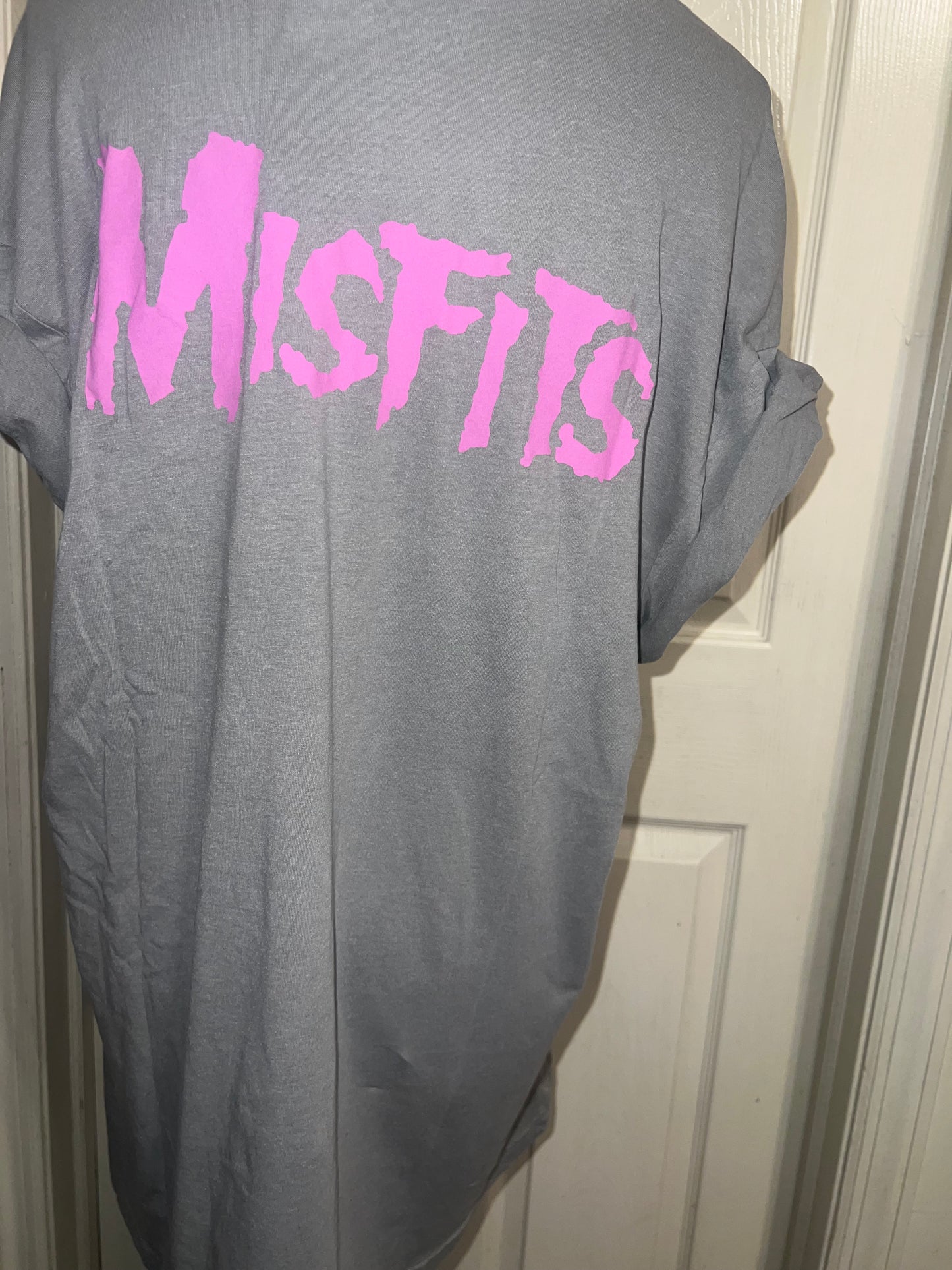Misfits Double Sided Oversized Distressed Tee