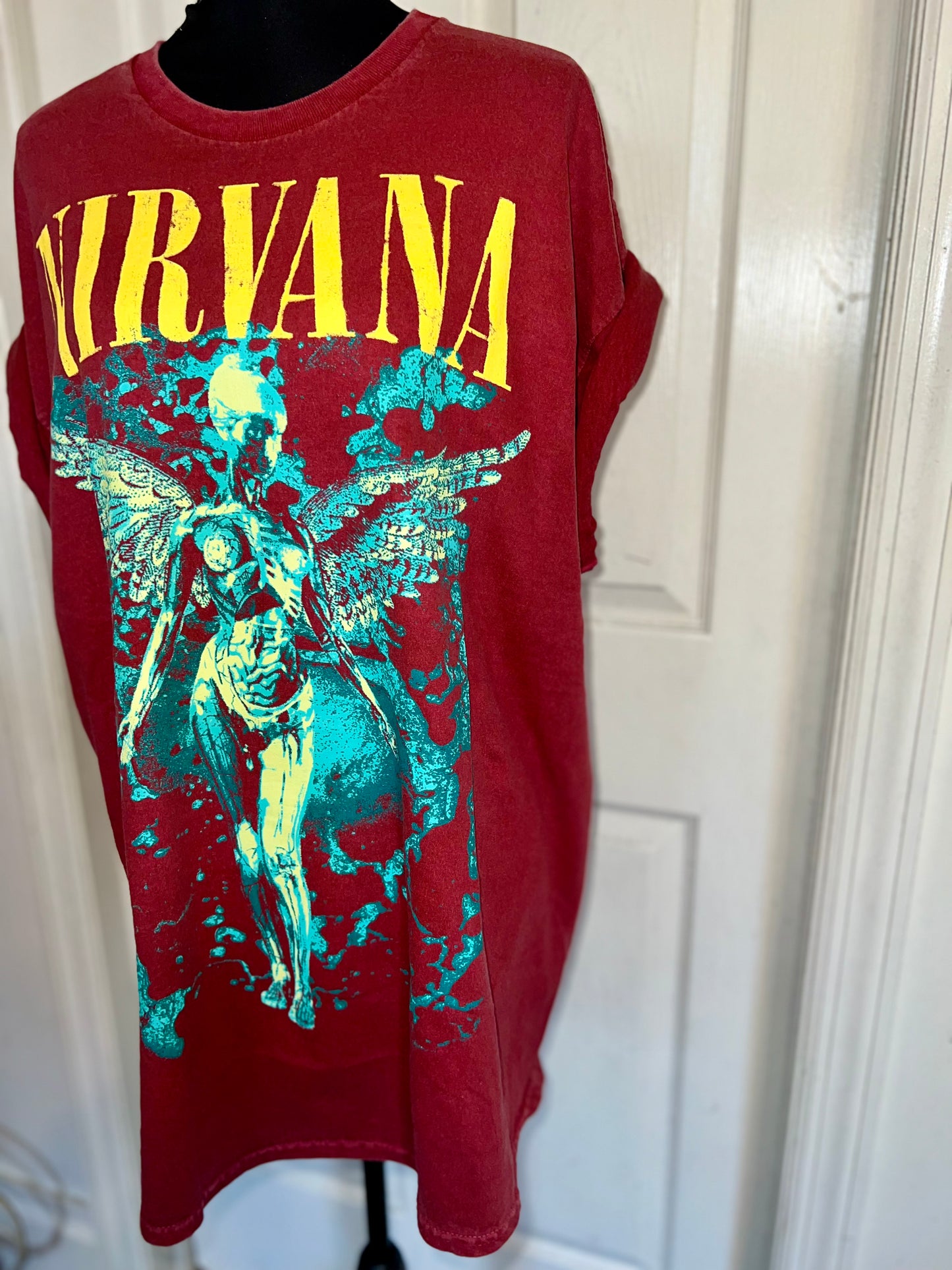 Nirvana Oversized Distressed Tee