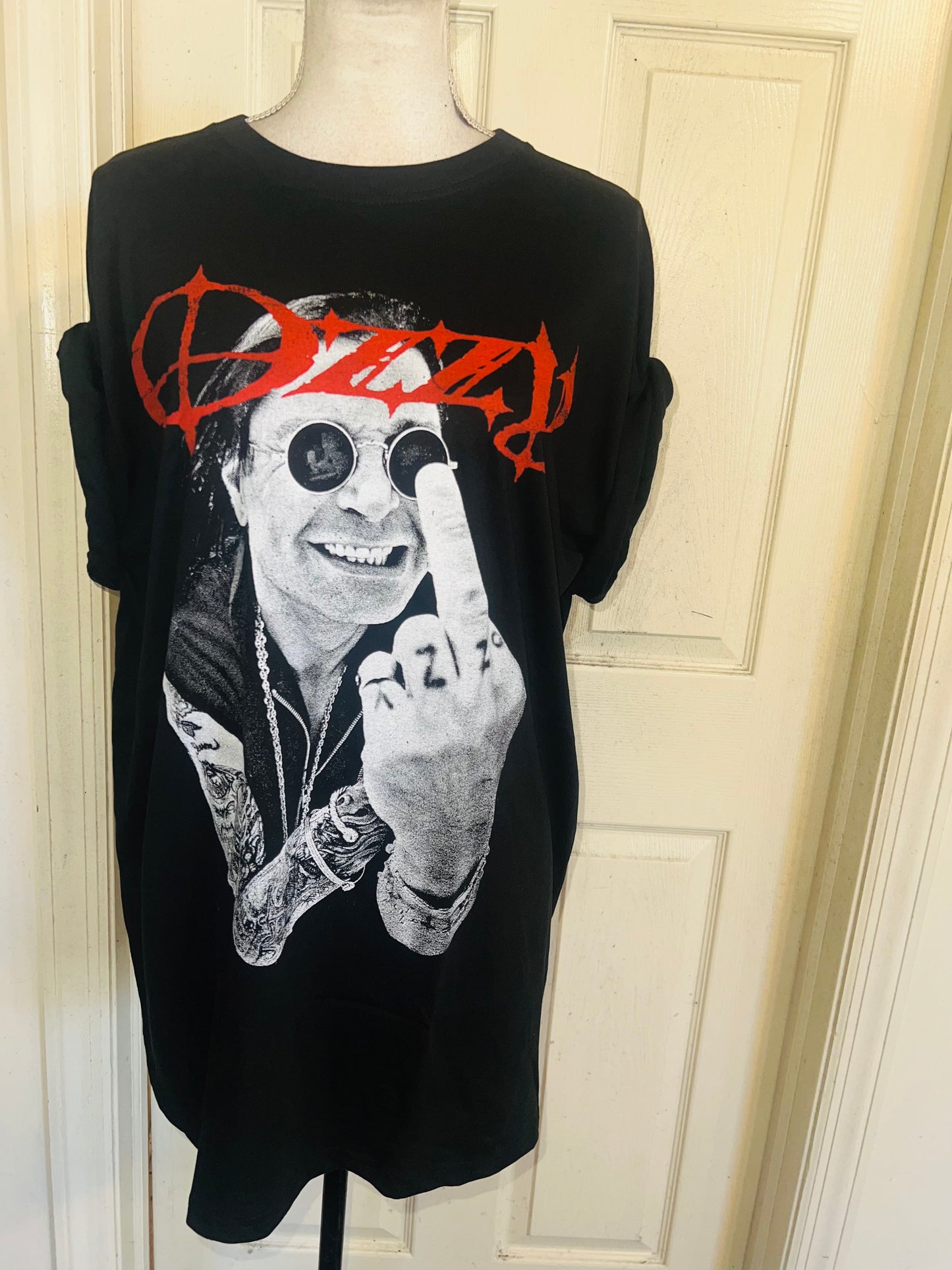 Ozzy Osbourne Oversized Distressed