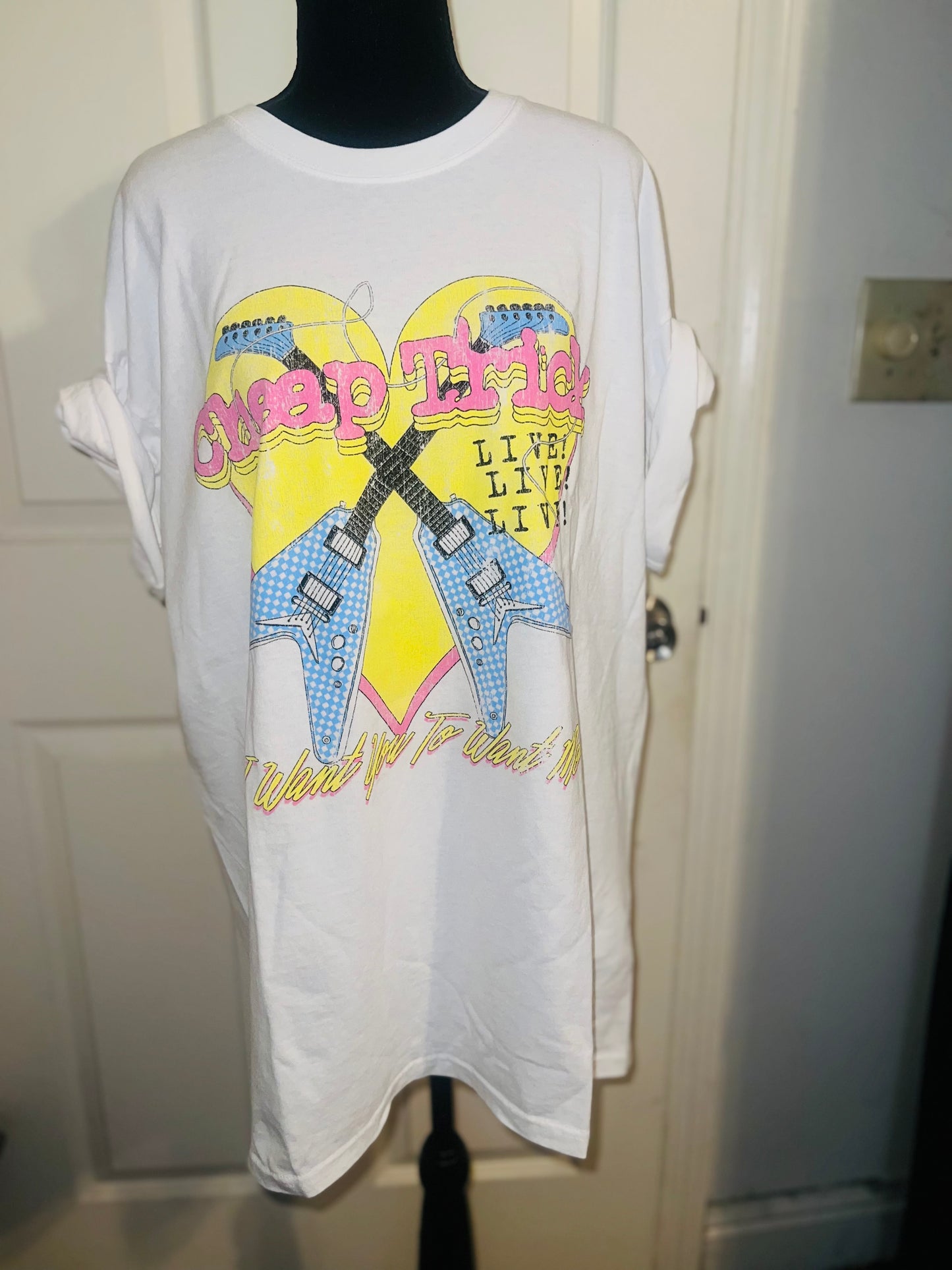 Cheap Trick Double Sided Oversized Tee