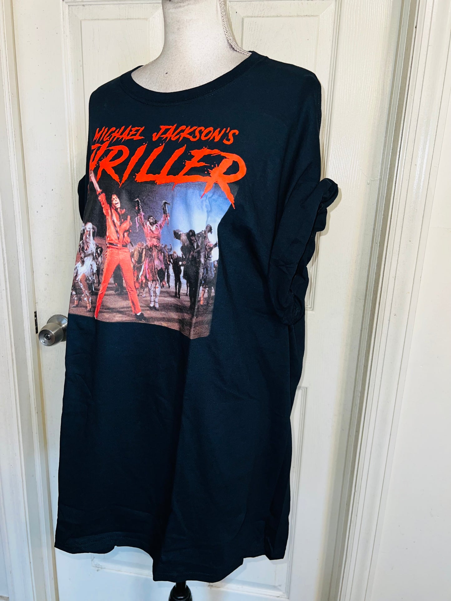Michael Jackson Thriller Oversized Distressed Tee