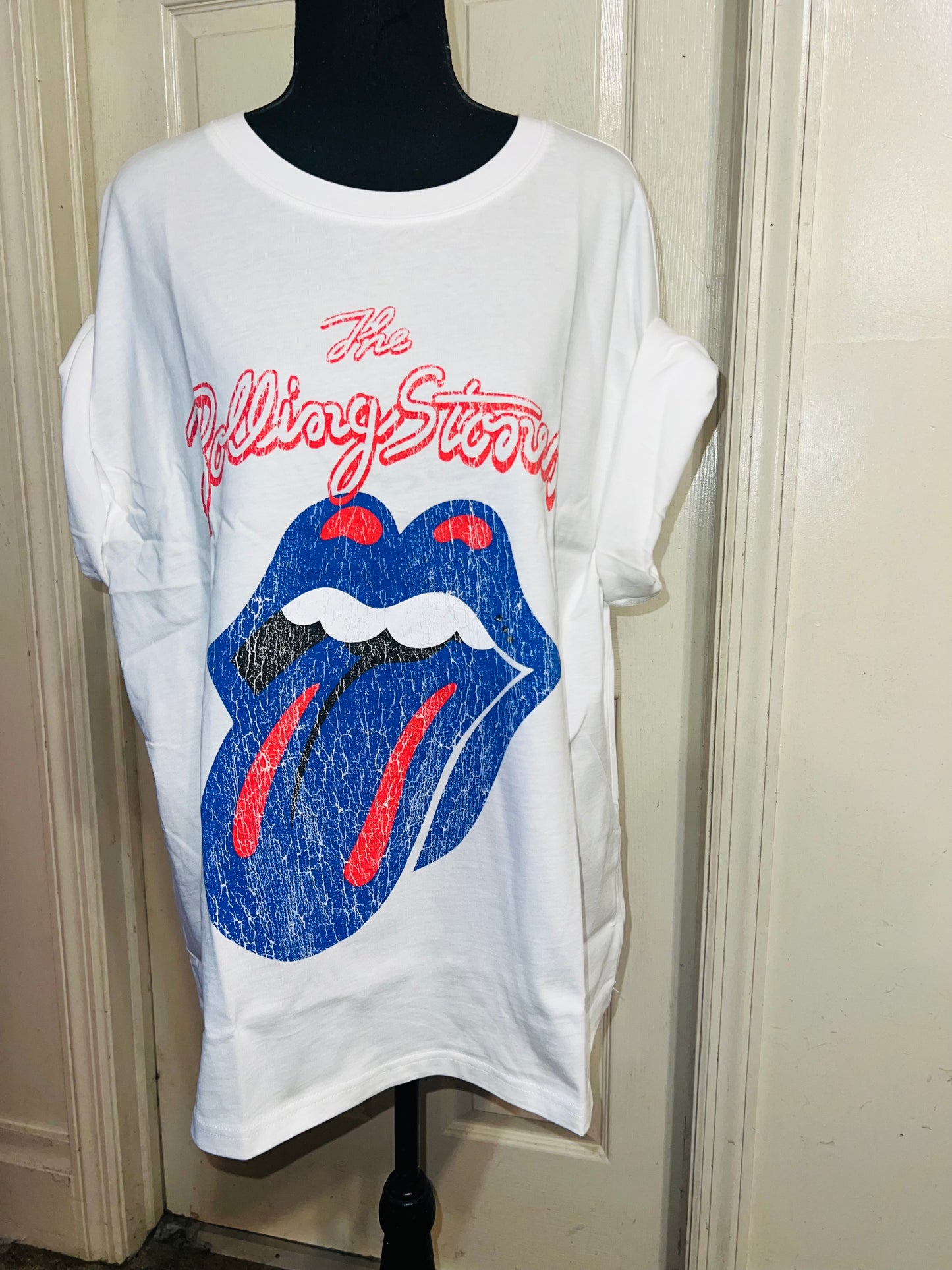 The Rolling Stones Oversized Distressed Tee