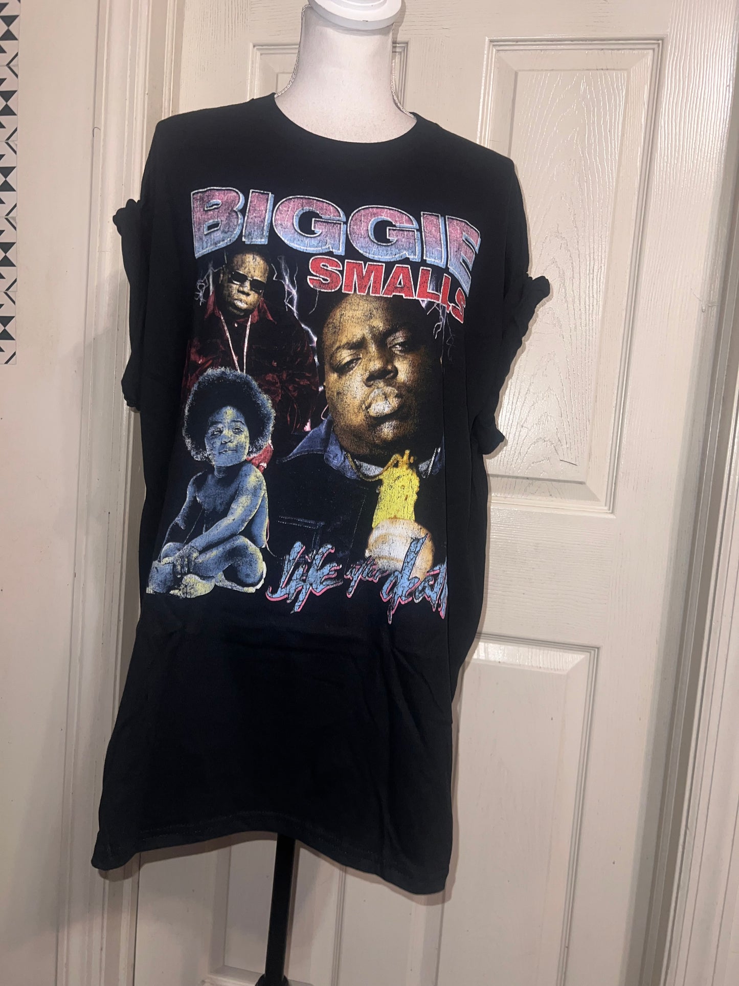 Biggie Smalls Oversized Distressed Tee