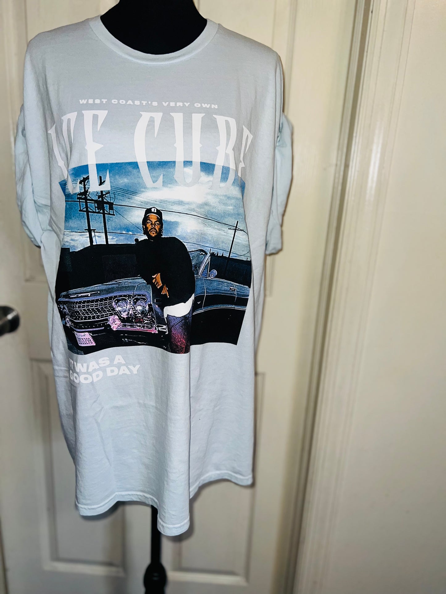 Ice Cube Double Sided Oversized Distressed Tee