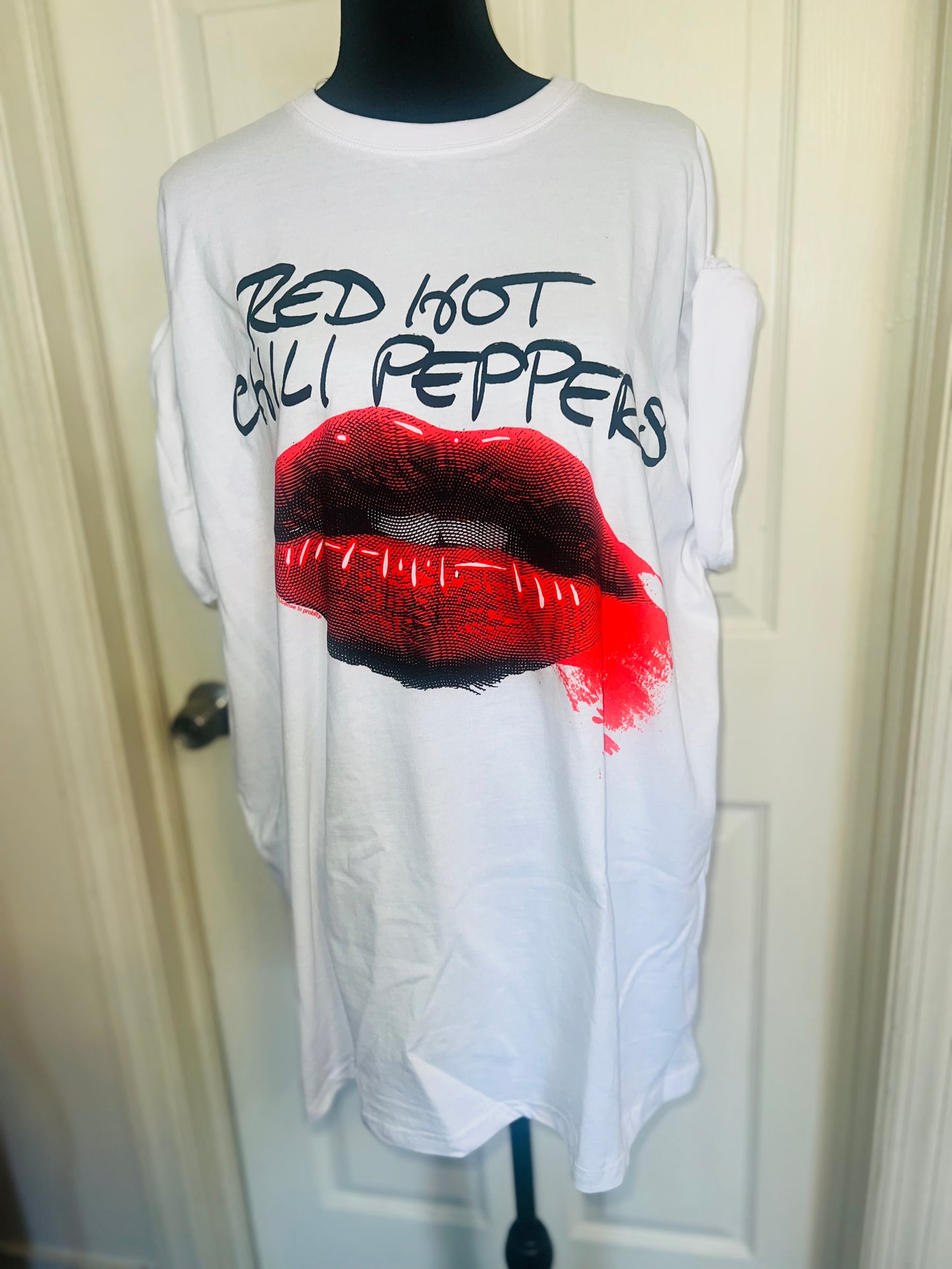 Red Hot Chili Peppers Oversized Distressed Tee