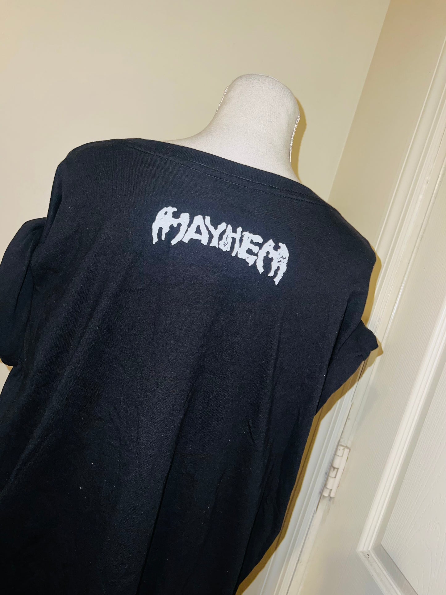 Lady Gaga Oversized Distressed Tee