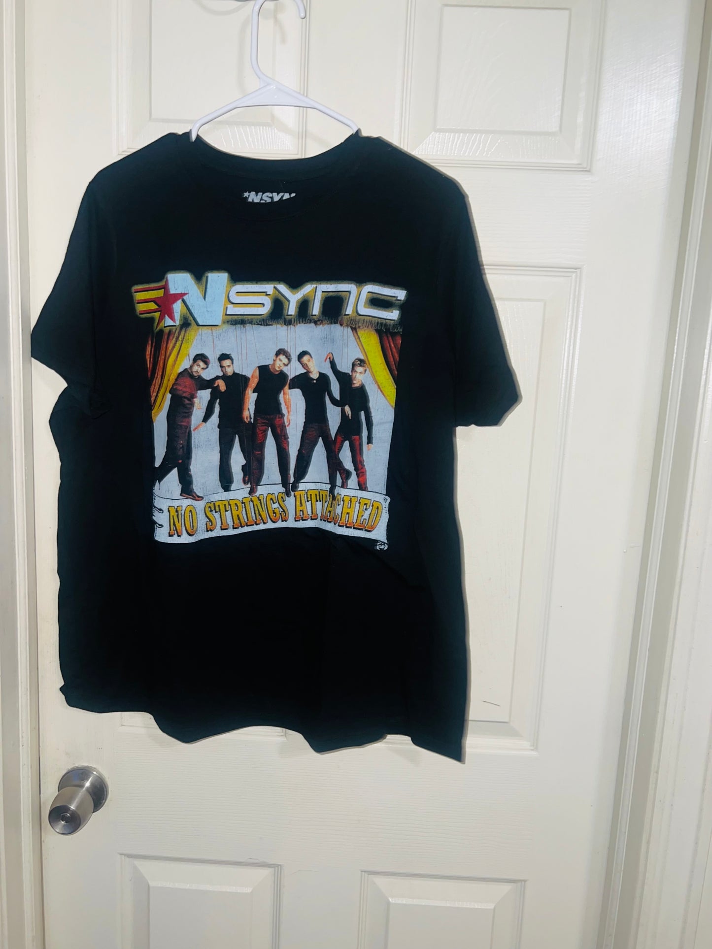 NSYNC No Strings Oversized Distressed Tee