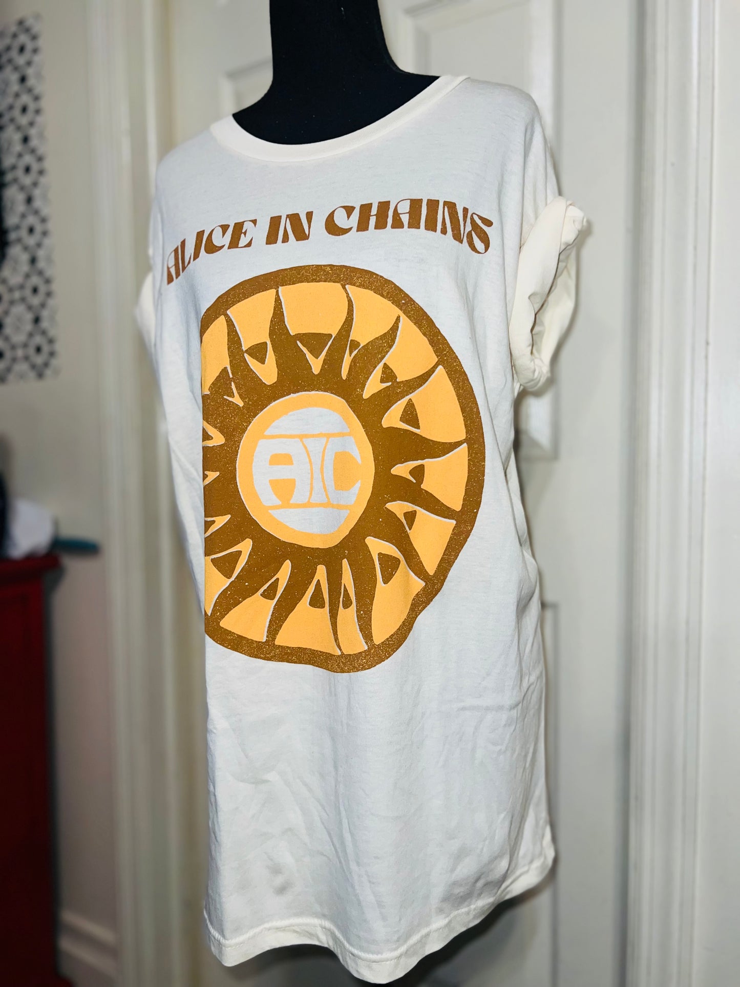 Alice In Chains Oversized Distressed Tee