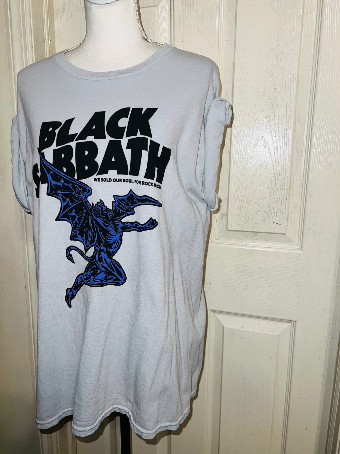 Black Sabbath Oversized Distressed Tee